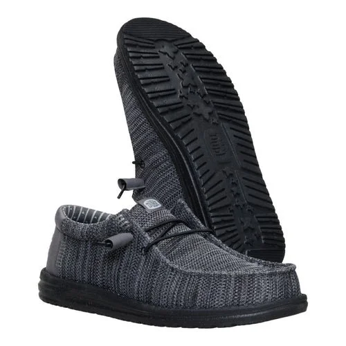 Hey Dude Men's Wally Stretch Sox Granite Grey