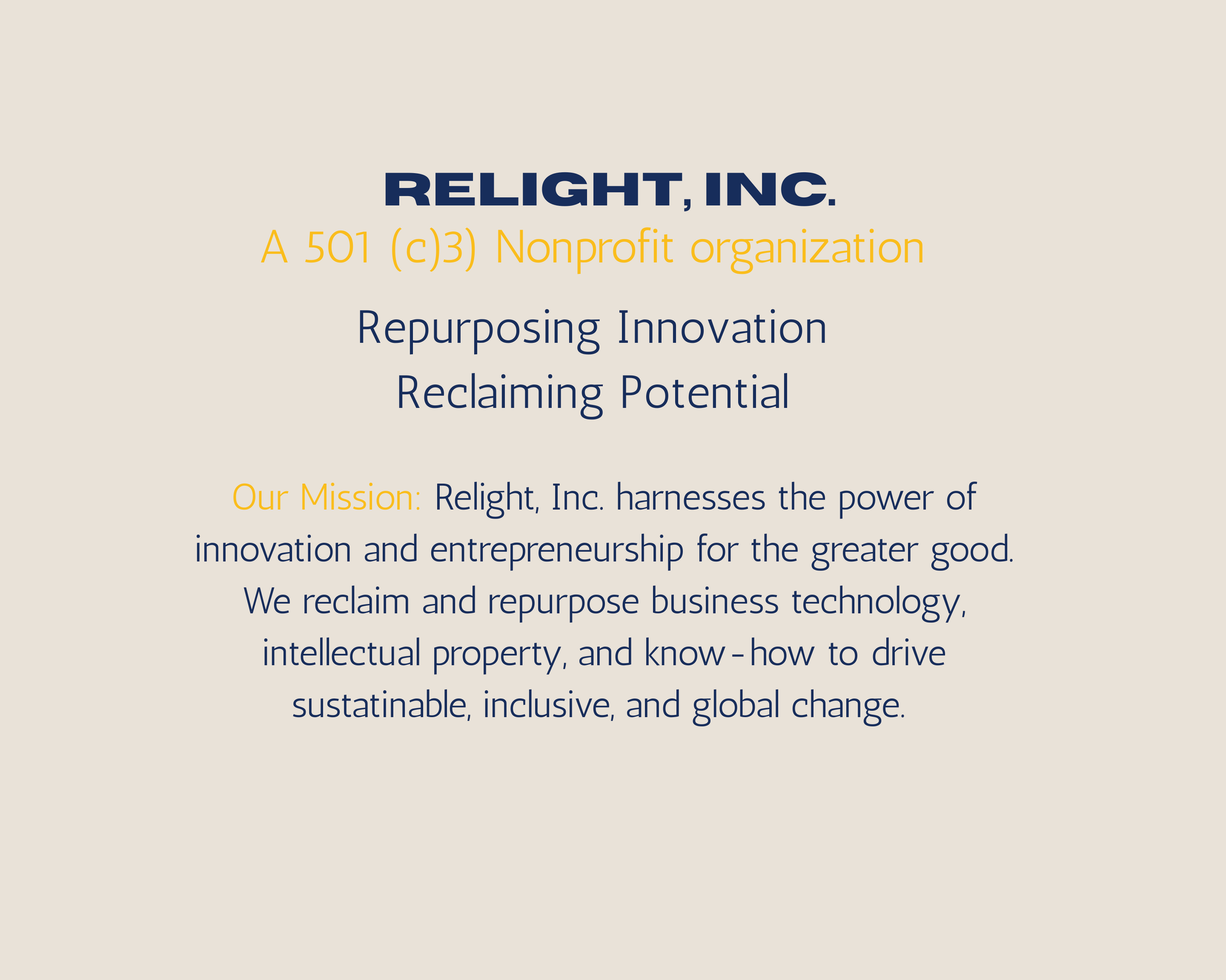 Relight, Inc.