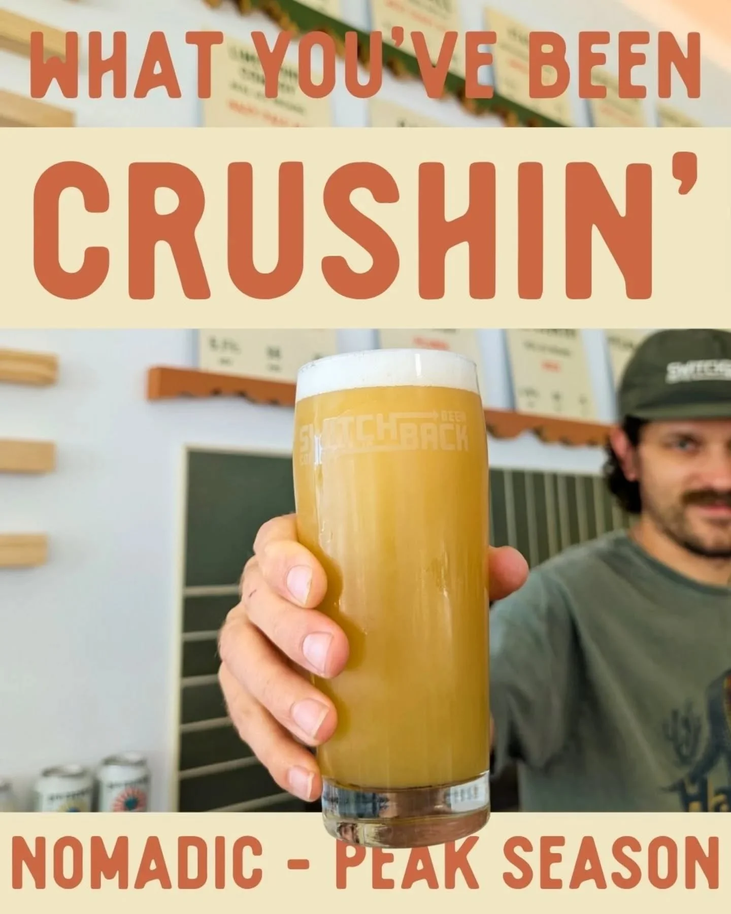 Y'all have been crushin' on @nomadicbeerworks Peak Season - top selling pint for our first week! 
&bull;
Swing through this week and grab a pint or two!!
HH is Mon-Fri $1 off Wind Down drinks