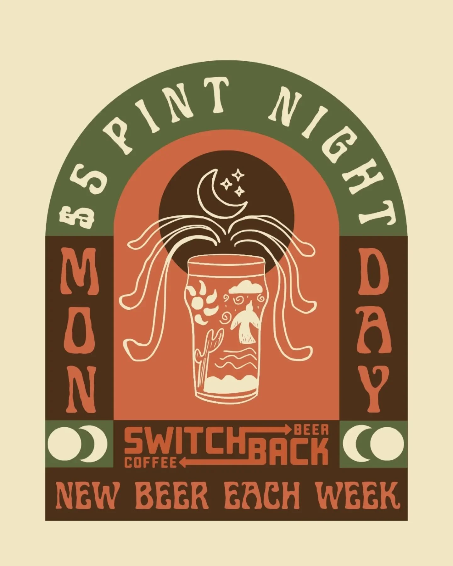 Cheers to $5 Pints on Mondays 🍻 Rotating tap has you trying a new beer each week for only 5 dollas. Stay tuned to our stories to find out which one!