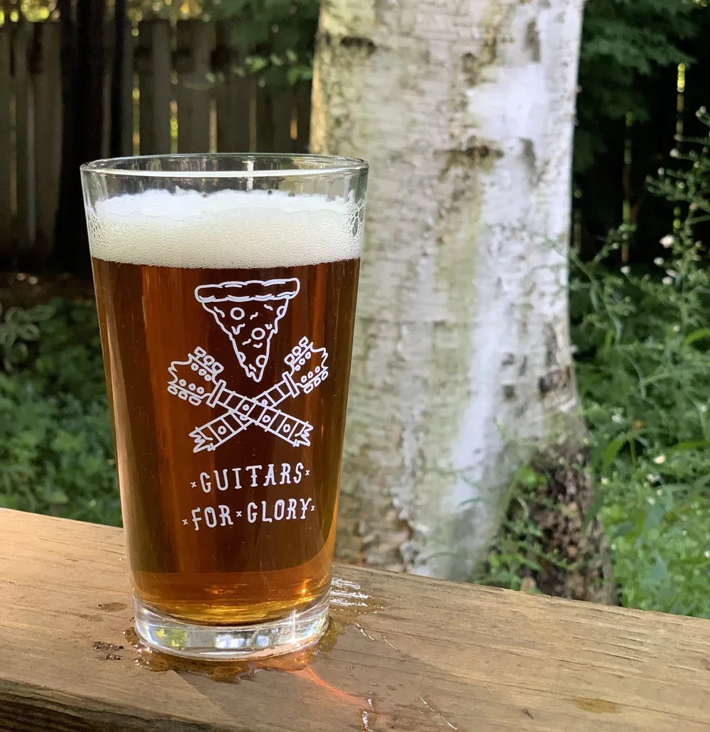 GFG Pizza Pint Glass