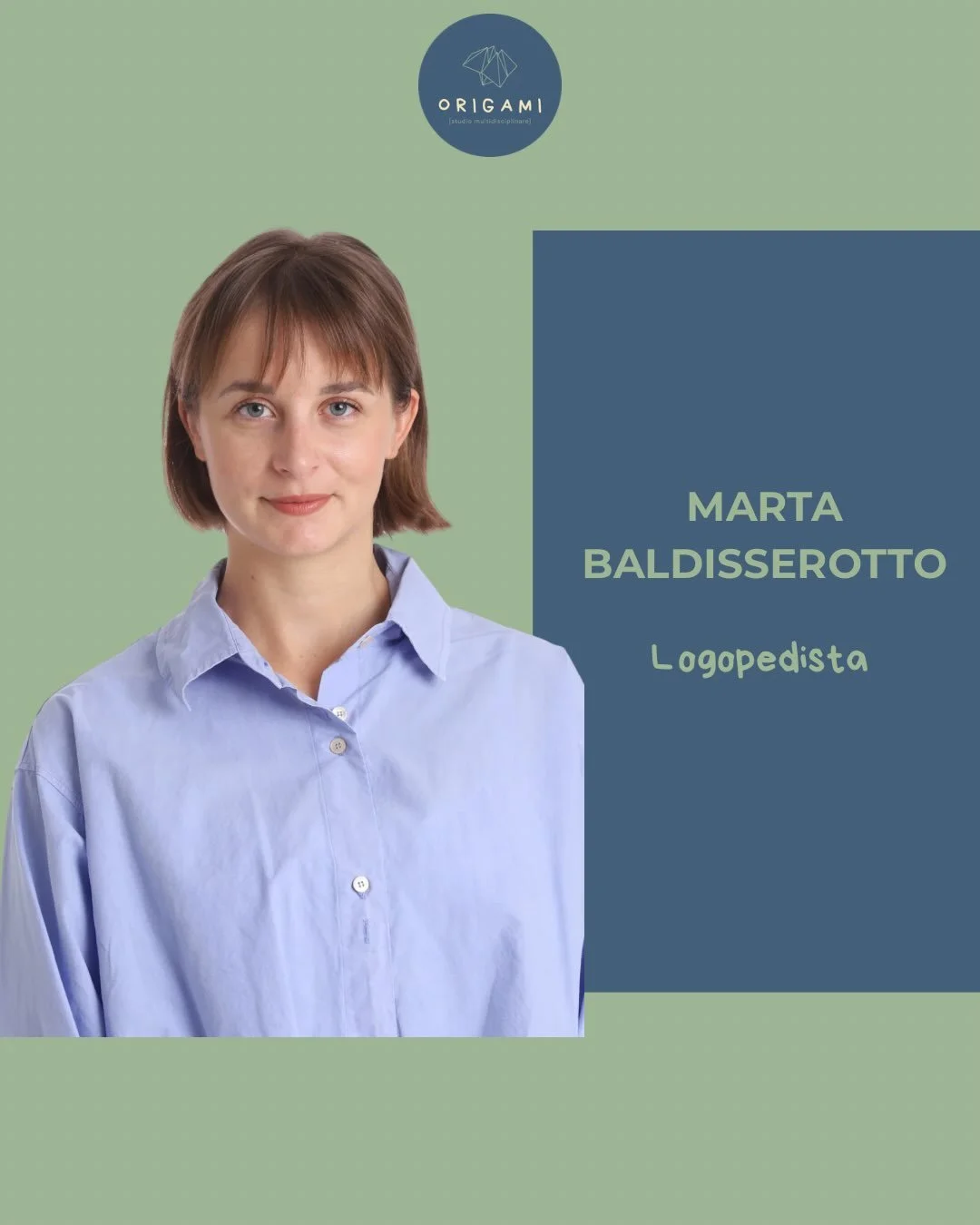 Vi presentiamo il nostro team! 🌈

La dott.ssa Marta Baldisserotto &egrave; logopedista specializzata nell&rsquo;et&agrave; evolutiva. 

Contatti: 
+39 393 3574754
origamistudio.schiothiene@gmail.com
