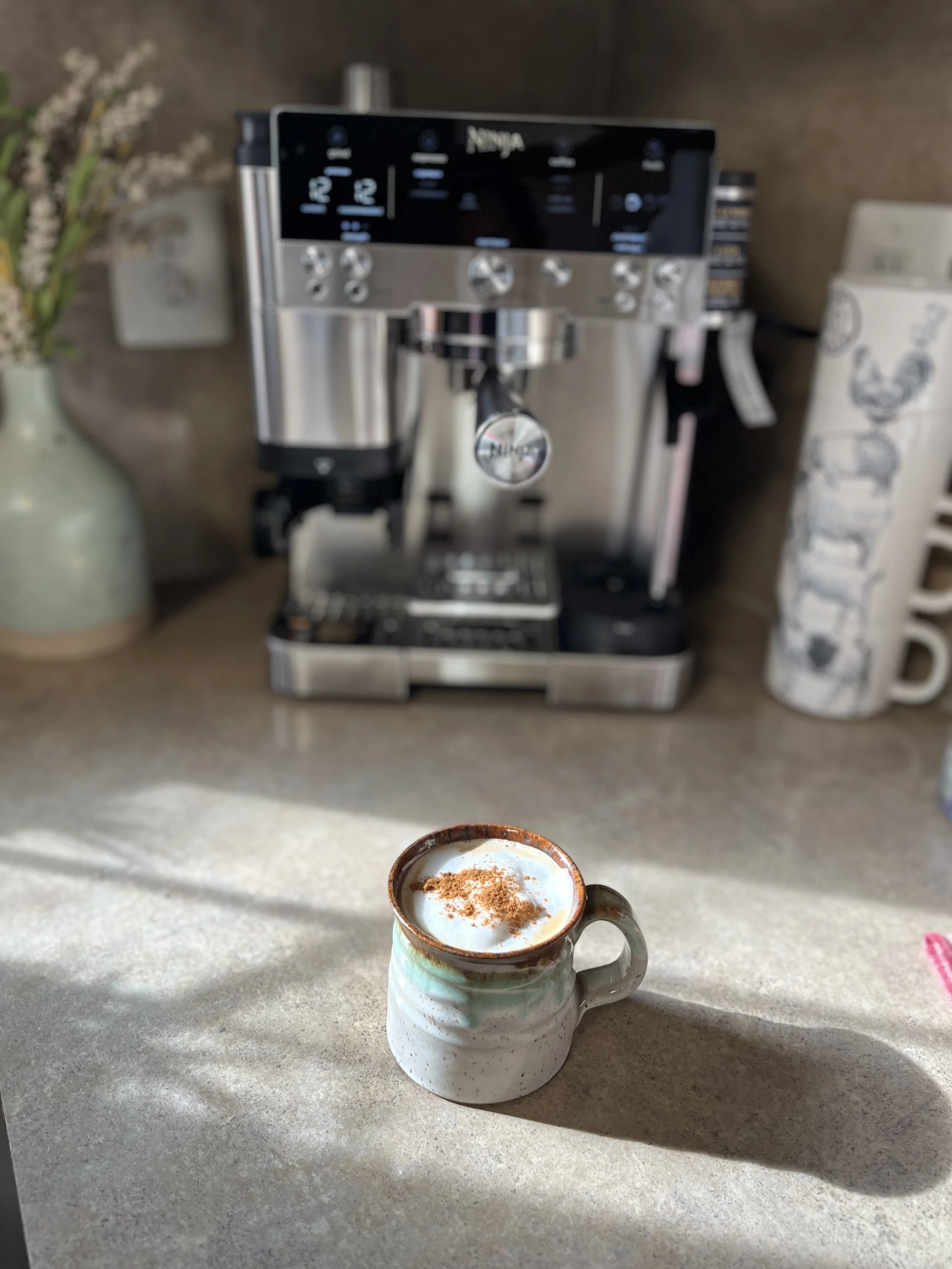 Coffee mug on counter