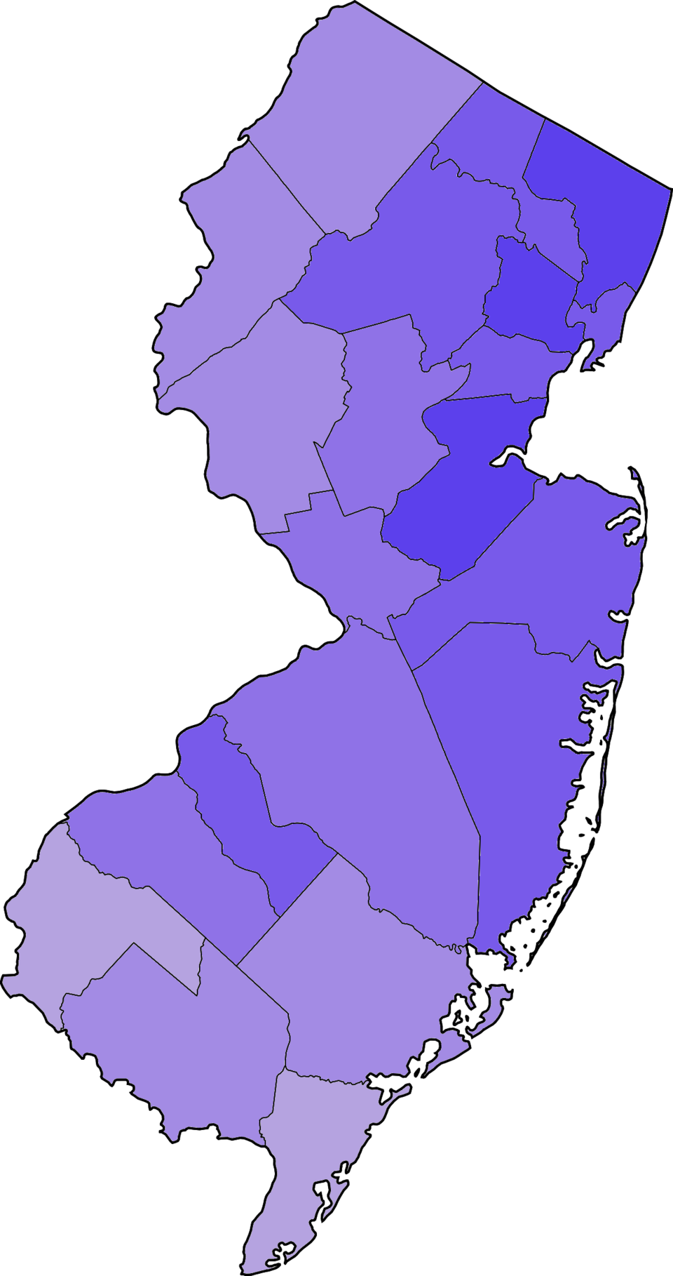 Map of New Jersey