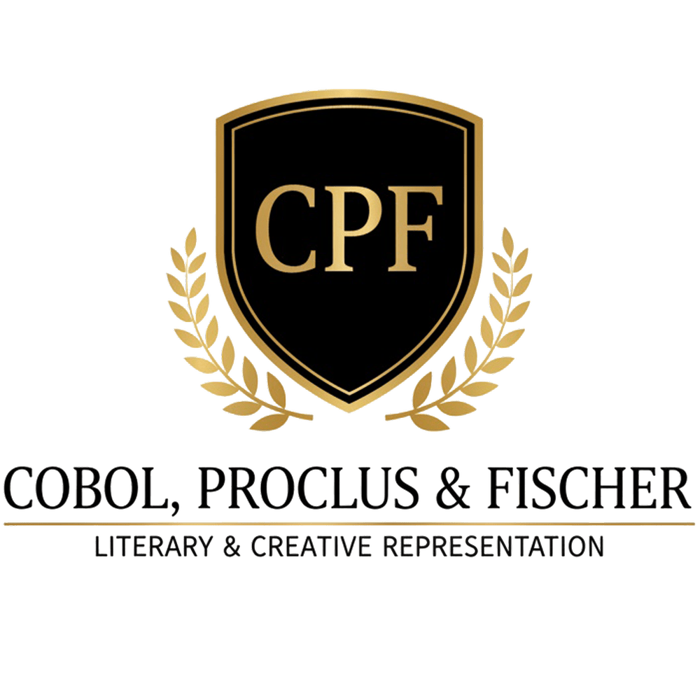 Cobol, Proclus & Fischer logo with agency name and Literary & Creative Representation tagline.