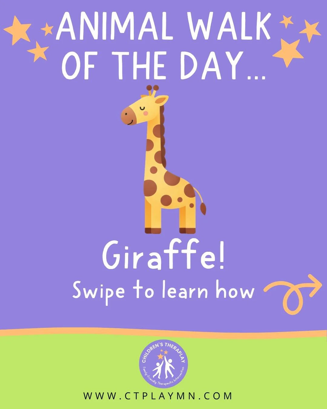Our Animal Walk OTD is GIRAFFE! 🦒

#CTPlay #animalwalks