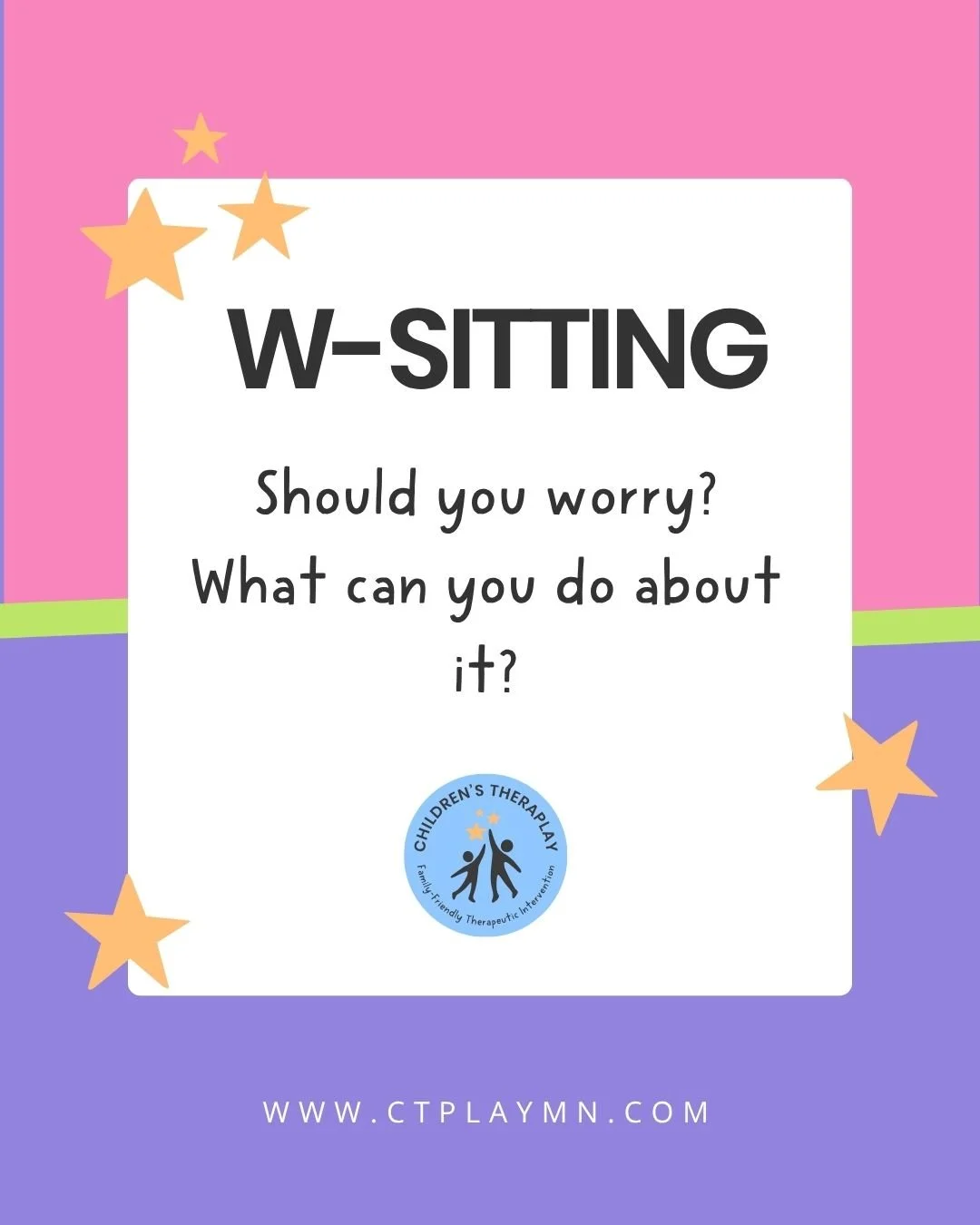 What questions do you have about W-sitting? Drop them below!