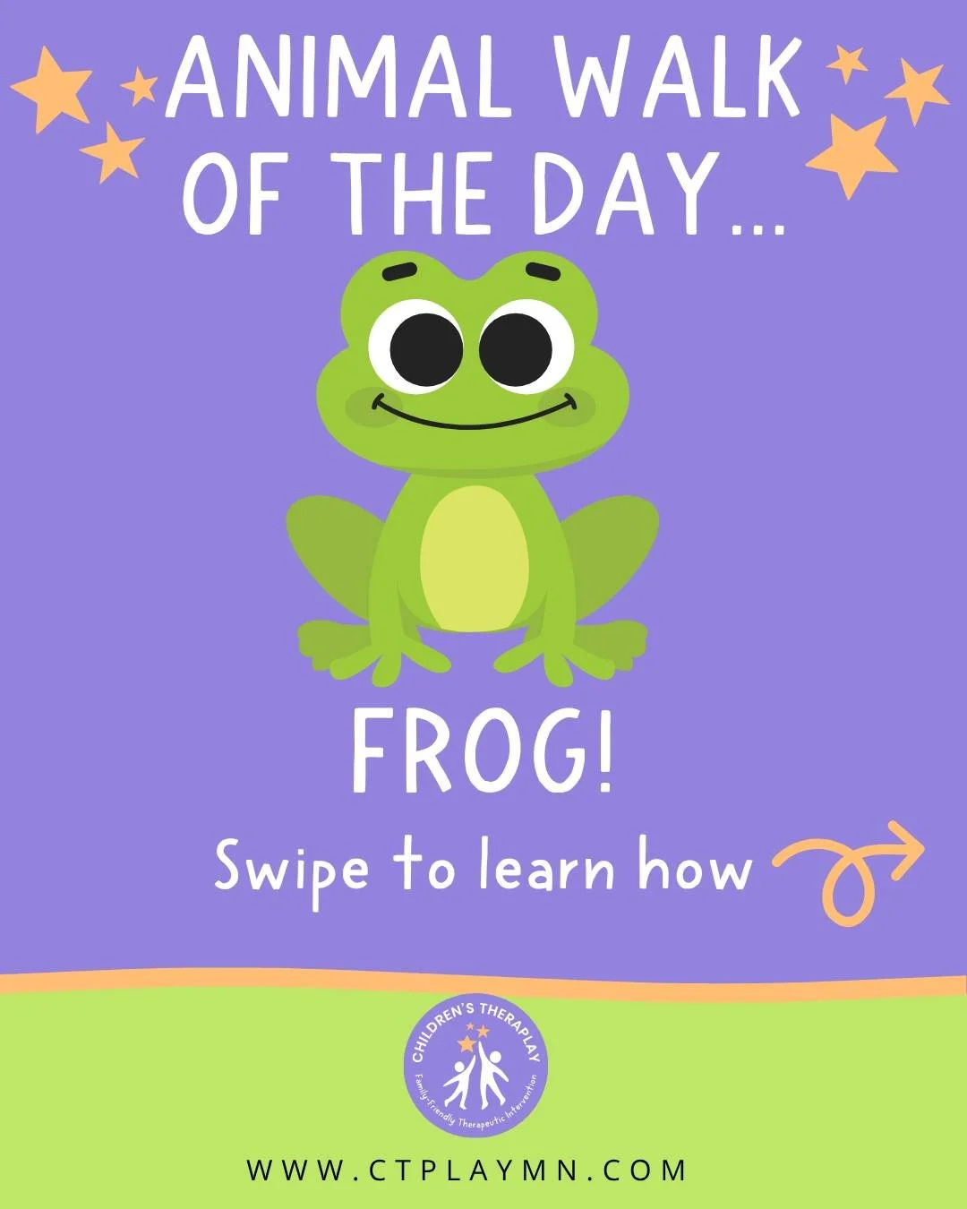 Our Animal Walk OTD is FROG! 🐸

#animalwalks #CTPlayMN