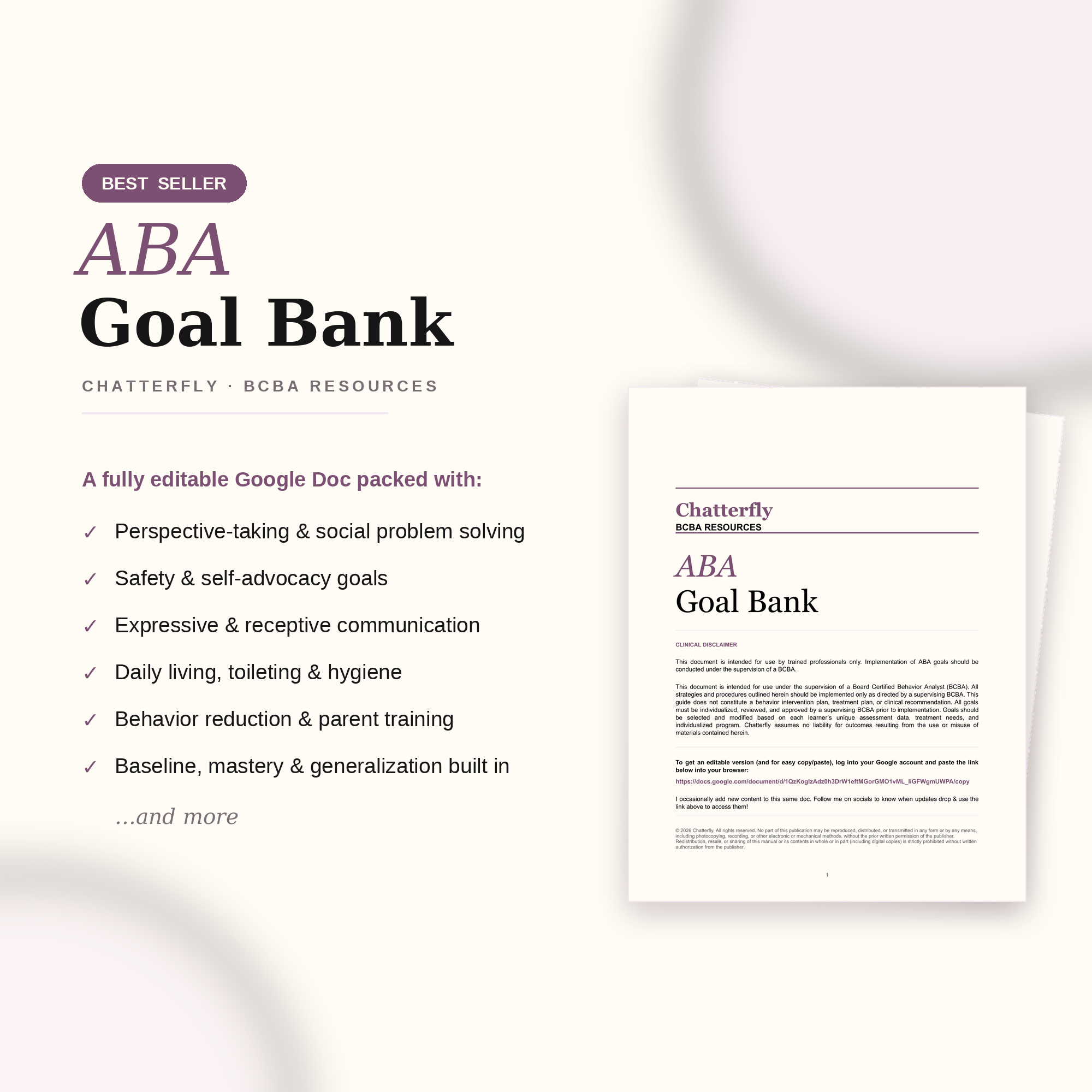 ABA Goal Bank