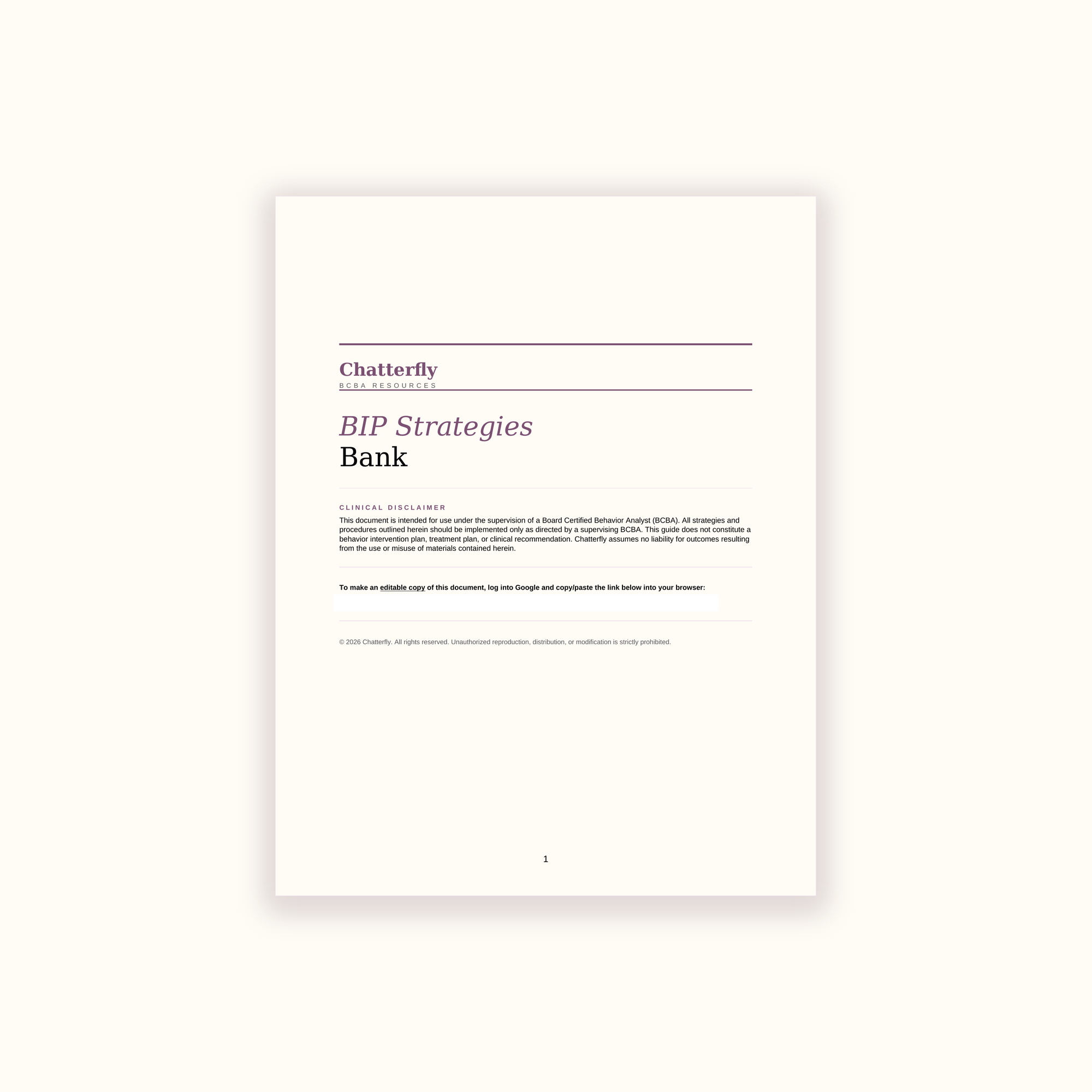 BIP Strategies Bank