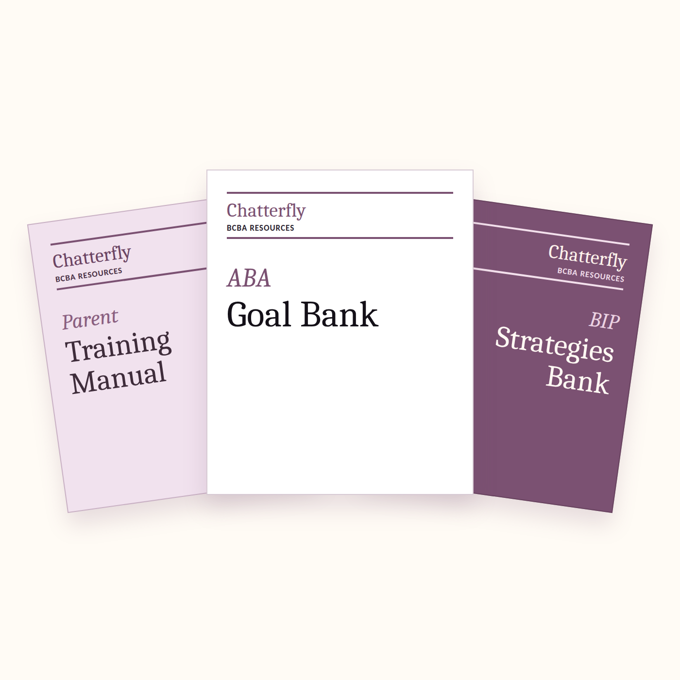 Downloadable BCBA Resources: ABA Goal Bank, BIP Strategies Bank,  and ABA Parent Training Curriculum.