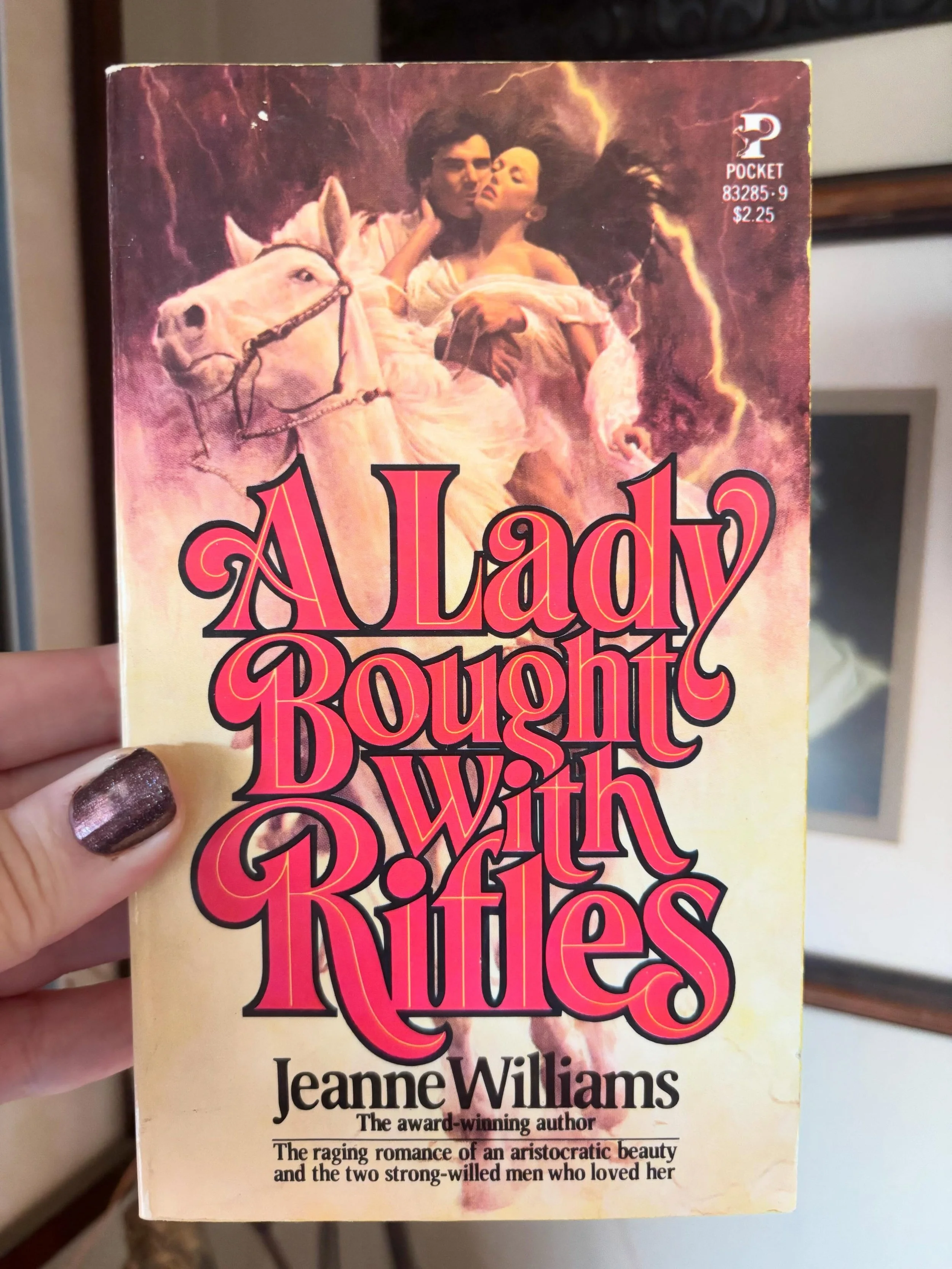 Listen: you can get frisky on a horse, but don&rsquo;t think that horse won&rsquo;t judge you about it. 

This #CoverLustFriday, I thought I&rsquo;d feature this bad ass cover with a bad ass title in bad ass typography. Oh, and Jeanne Williams happen