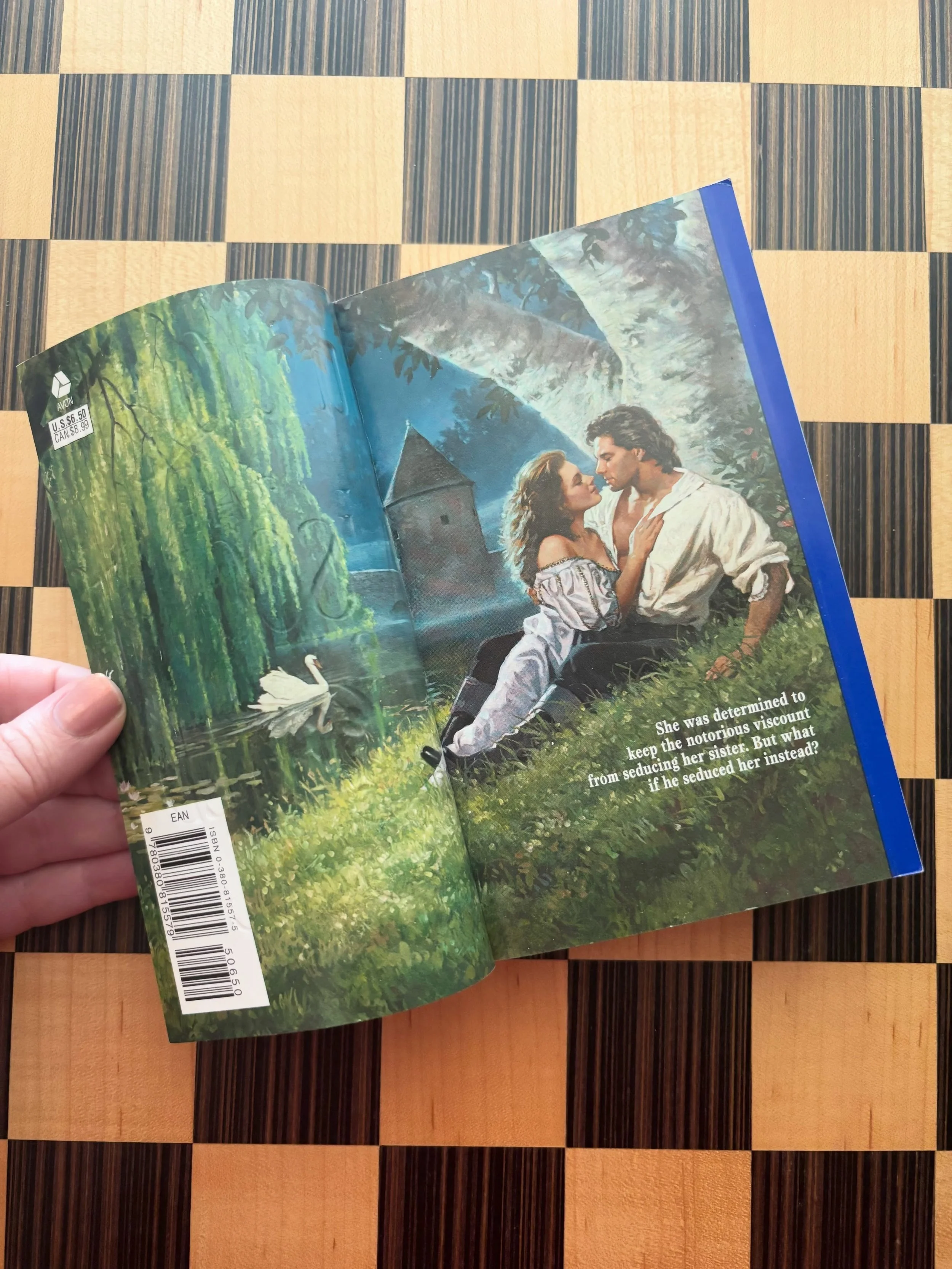 Happy #StepbackSaturday! As many of you know, Mr. Varlow is charmed. He found my first edition Lord of Scoundrels in a tiny Montana UBS while visiting friends. He found two out of three Laura Parker &ldquo;Rose&rdquo; books at a tiny UBS in northern 