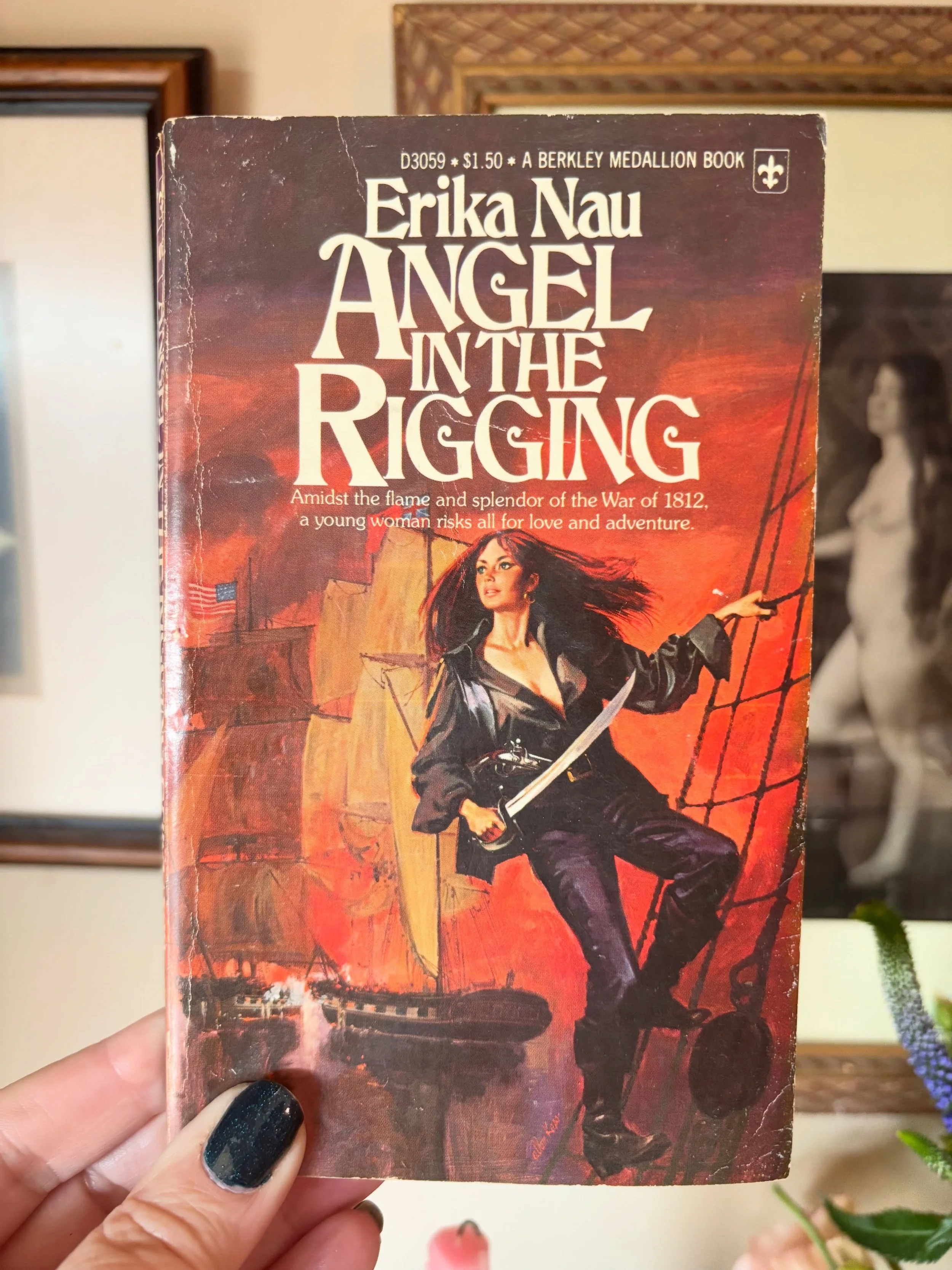 Another #CoverLustFriday, another lady pirate&mdash;my new collecting fixation? We shall see. Angel in the Rigging is not advertised as a historical romance, though it does have an HEA; seems it skews more to historical fiction, and I found quite a f
