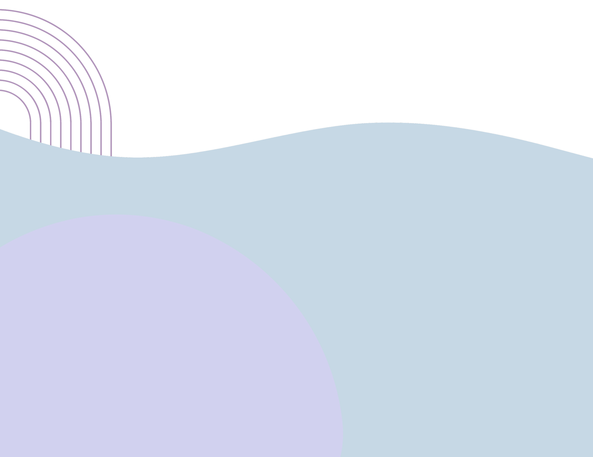 Abstract digital art with pastel-colored large semi-circles and curved lines on a black background.