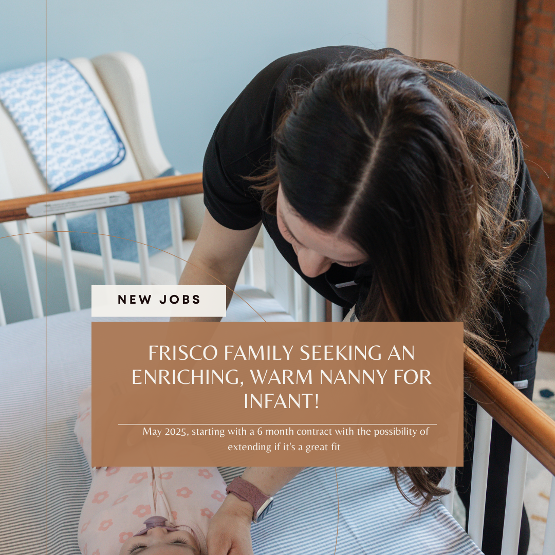 #CC75034Frisco Family Seeking an Enriching, Warm Nanny for Infant! 👶🌞 (CLOSED)