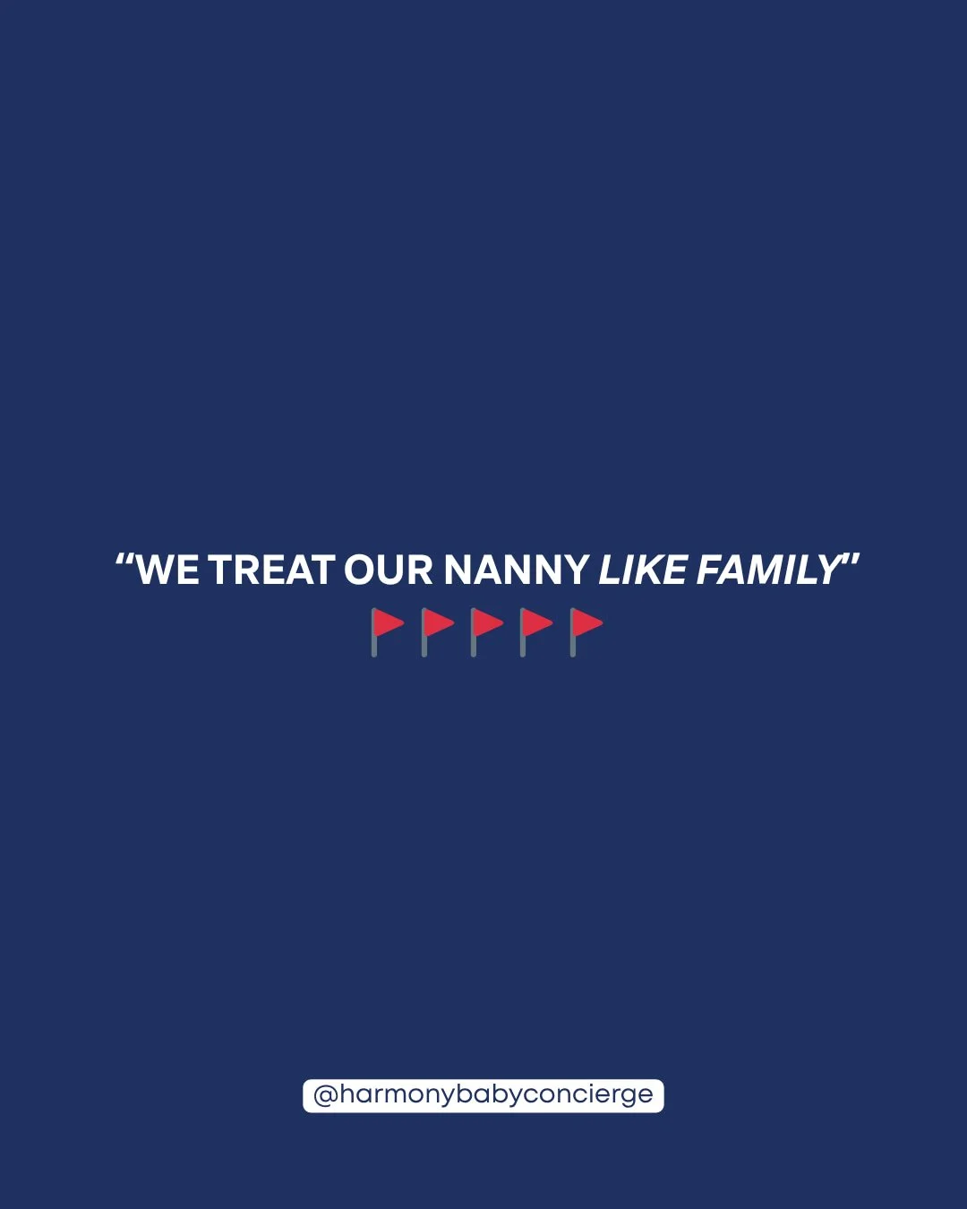 "We treat our nanny like family" 🚩

Sounds sweet. But in the industry, we know what it usually means.

Swipe to see what's really going on, and why professionalism actually protects everyone in the room.

💬 Have you experienced this? Drop