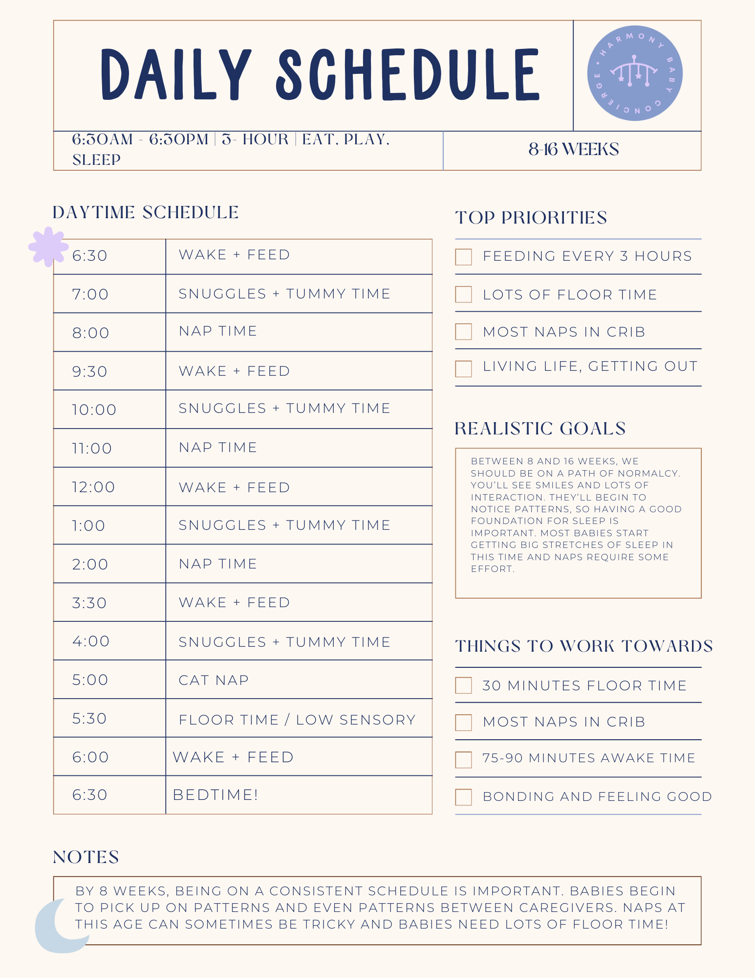 Baby Sleep at 8–16 Weeks: Daily Schedules, Naps & Awake Time Tips ...