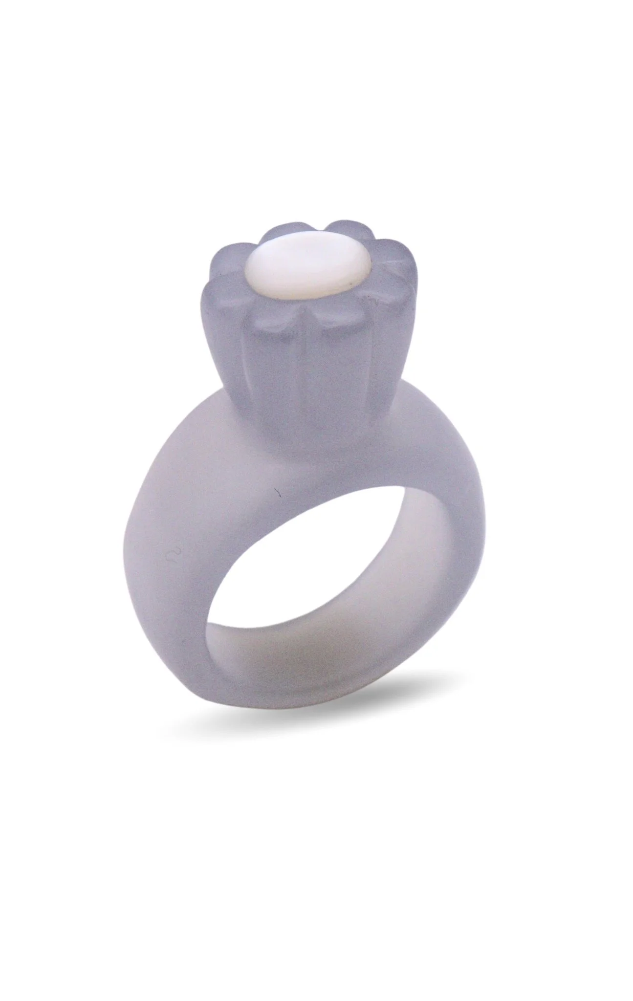 Lilac Chalcedony Ring