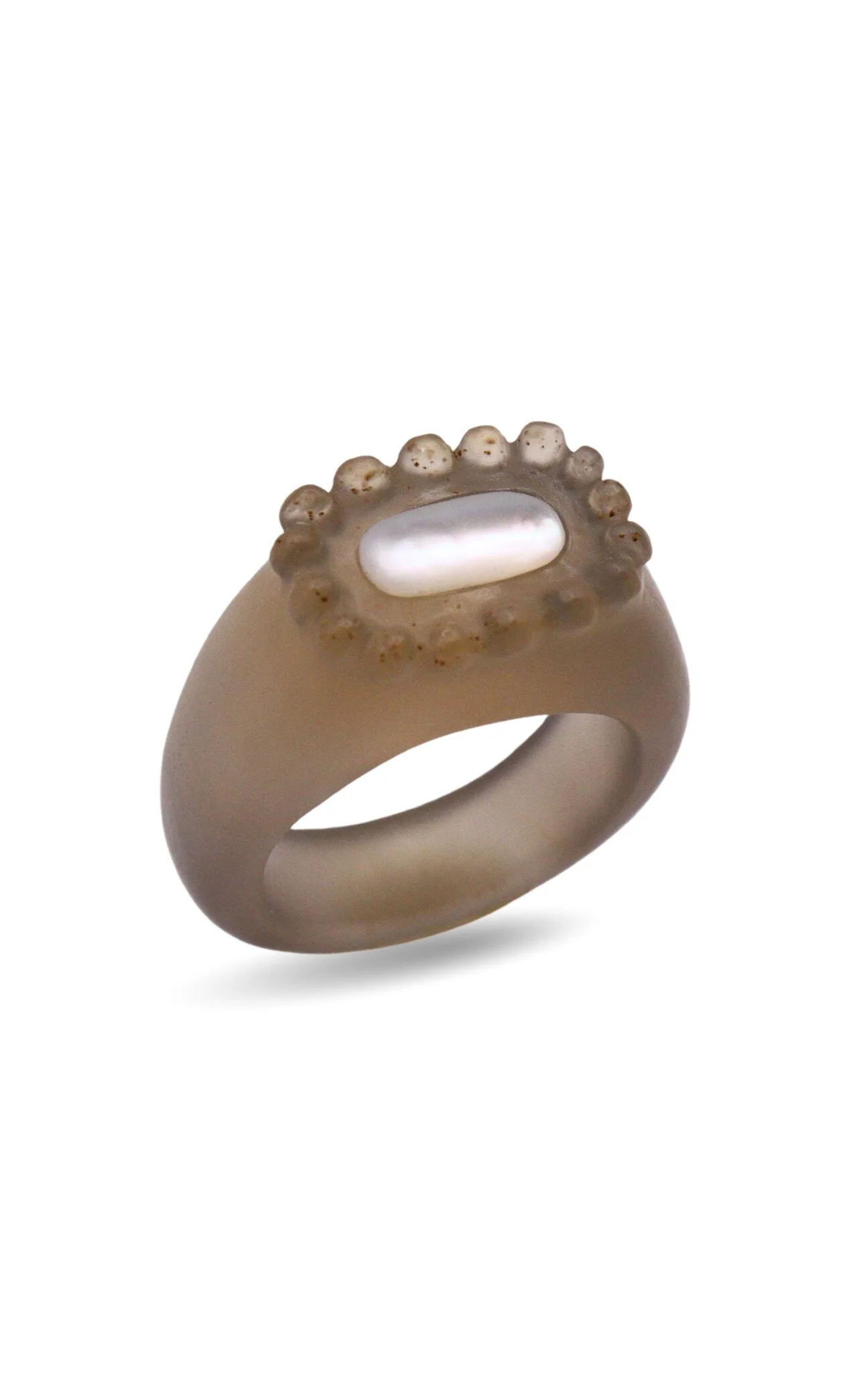 Chalcedony Signet Ring