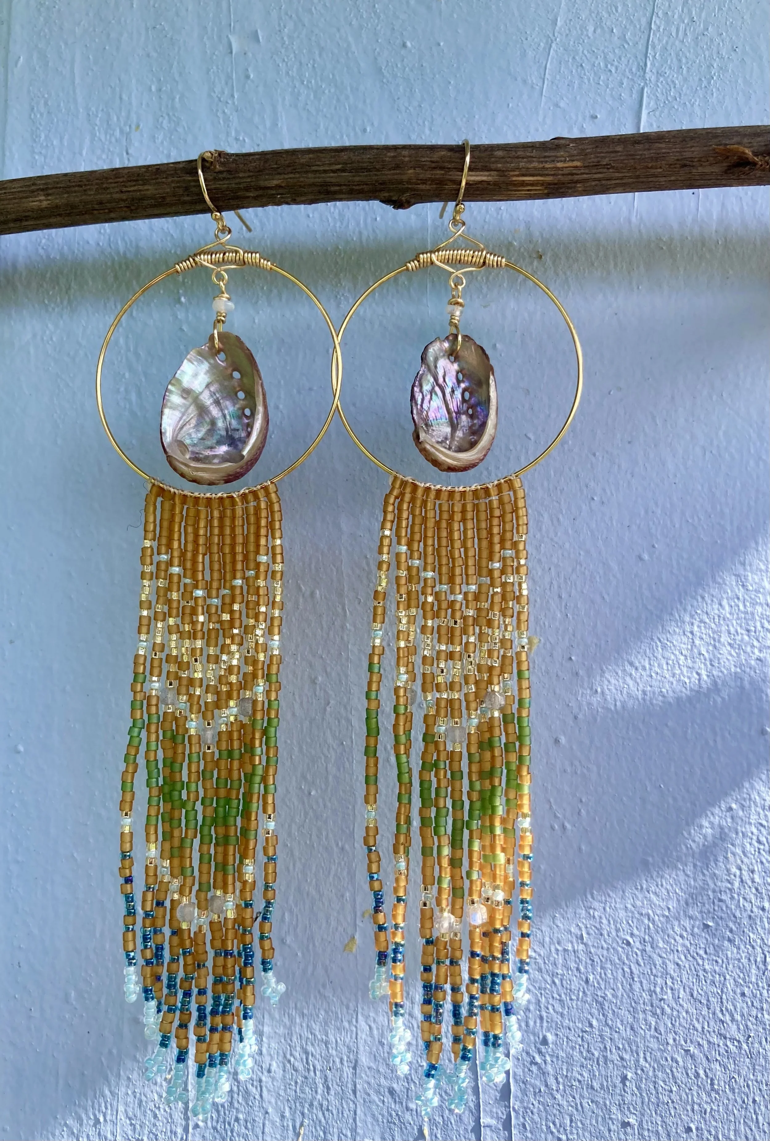 Baby Abalone Sunset Hoops
