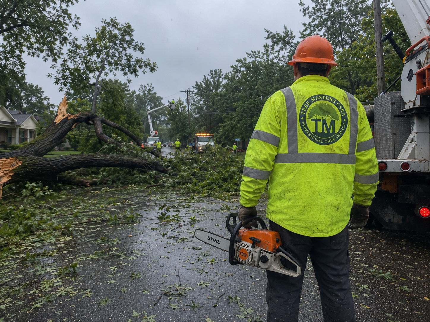 Fallen tree cleanup