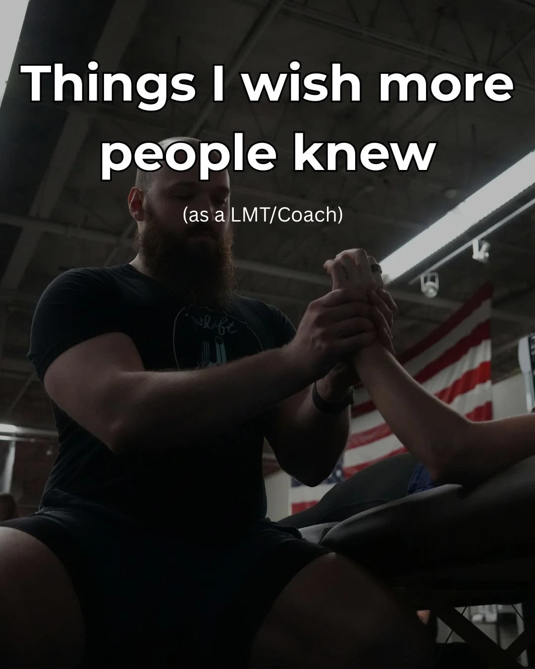 🚨Things I wish more people knew as a LMT/Coach!🚨

🟦Deep tissue work doesn&rsquo;t mean &ldquo;More Results&rdquo;
🟦Tightness doesn&rsquo;t mean stretch
🟦The site of your pain often isn&rsquo;t the cause of the pain
🟦Pain is an output - it doesn