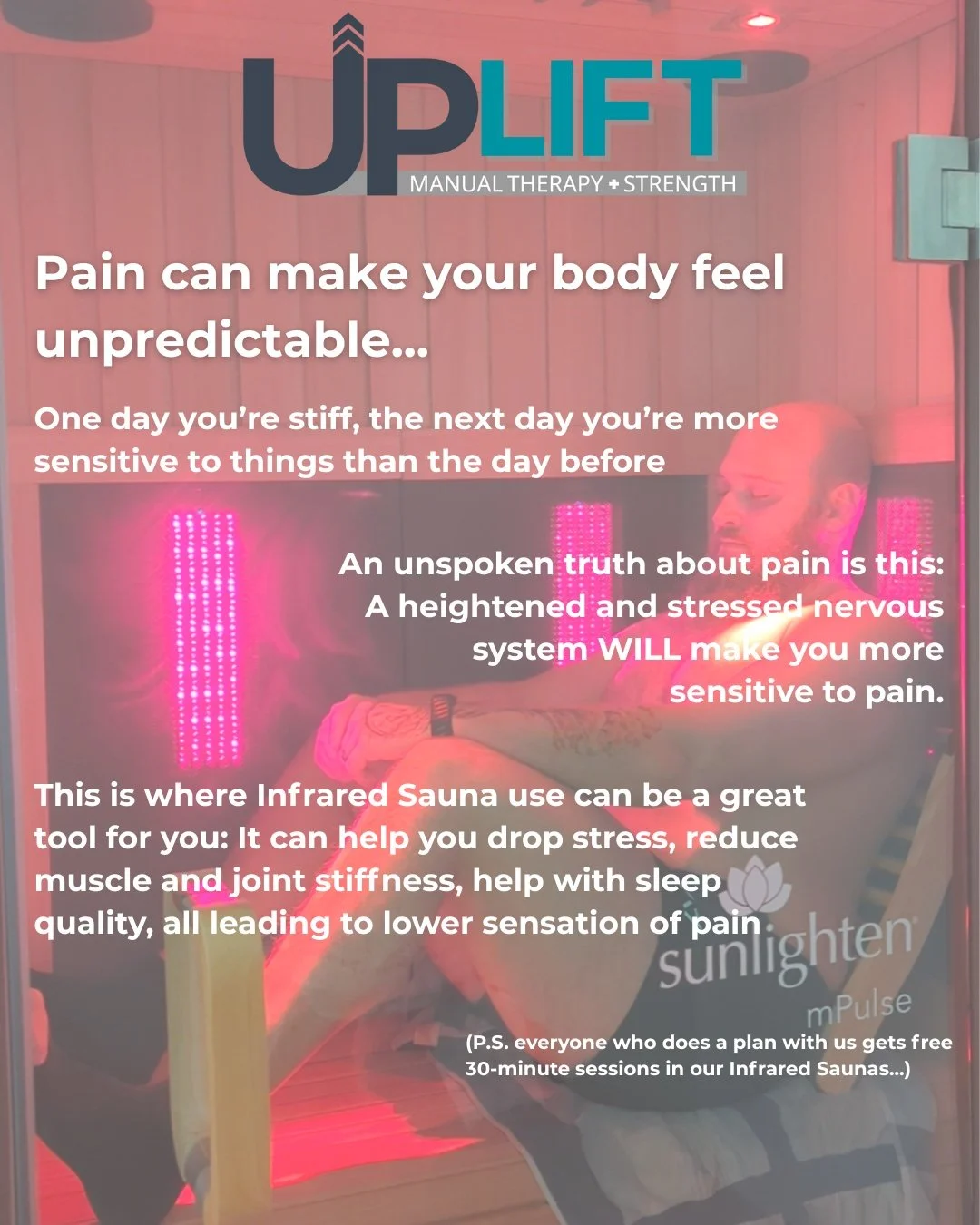 If you miss feeling strong, capable, and in control, this one is for you

Pain can make your body feel unpredictable... Stiff one day, sensitive the next. But restoring mobility and confidence often starts with helping your nervous system reset, allo