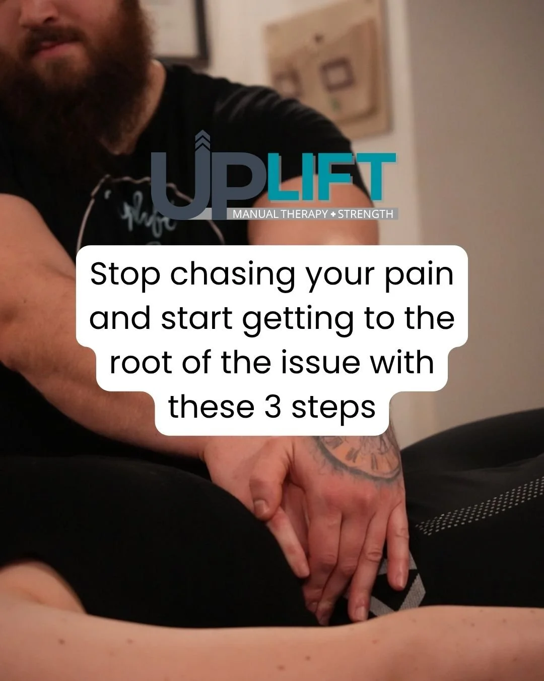 Stop chasing your pain and get to the root of your issue.

These are the 3 steps I follow every time I work with someone to understand the factors contributing to their pain, create a plan to change those factors using manual therapy and movement, an
