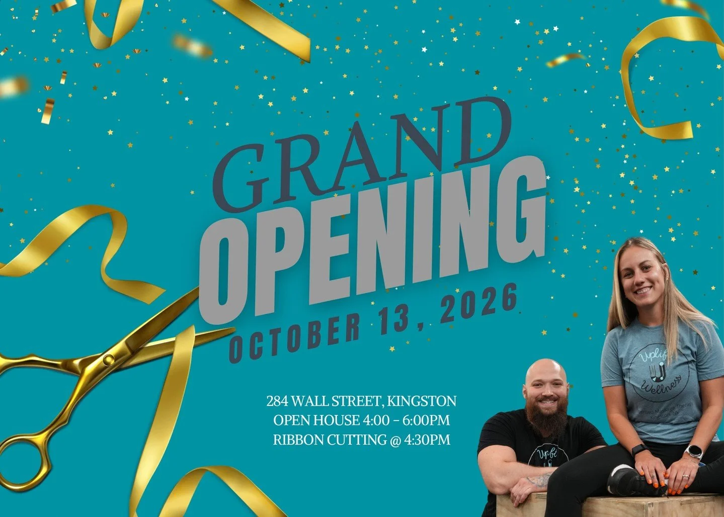 COME JOIN US FOR OUR RIBBON CUTTING!🎀✂️

Feel free to stop by 284 Wall Street, Kingston NY 10/13/26 from 4-6PM to see the space, have some fun, and get in on a raffle to win some prizes!

The ribbon cutting will be at 4:30, but there will be an open