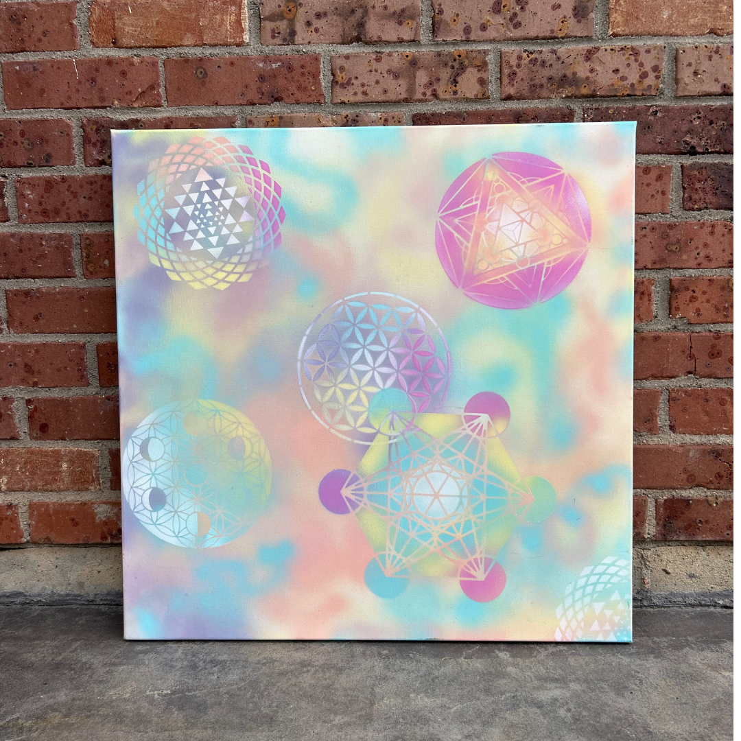 Soft Geometry: Holding the Divine in Pastel Light