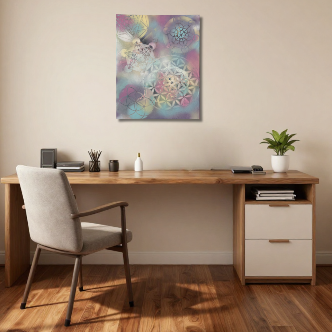 Sacred Snowflakes | 16 x 20 | Original Canvas