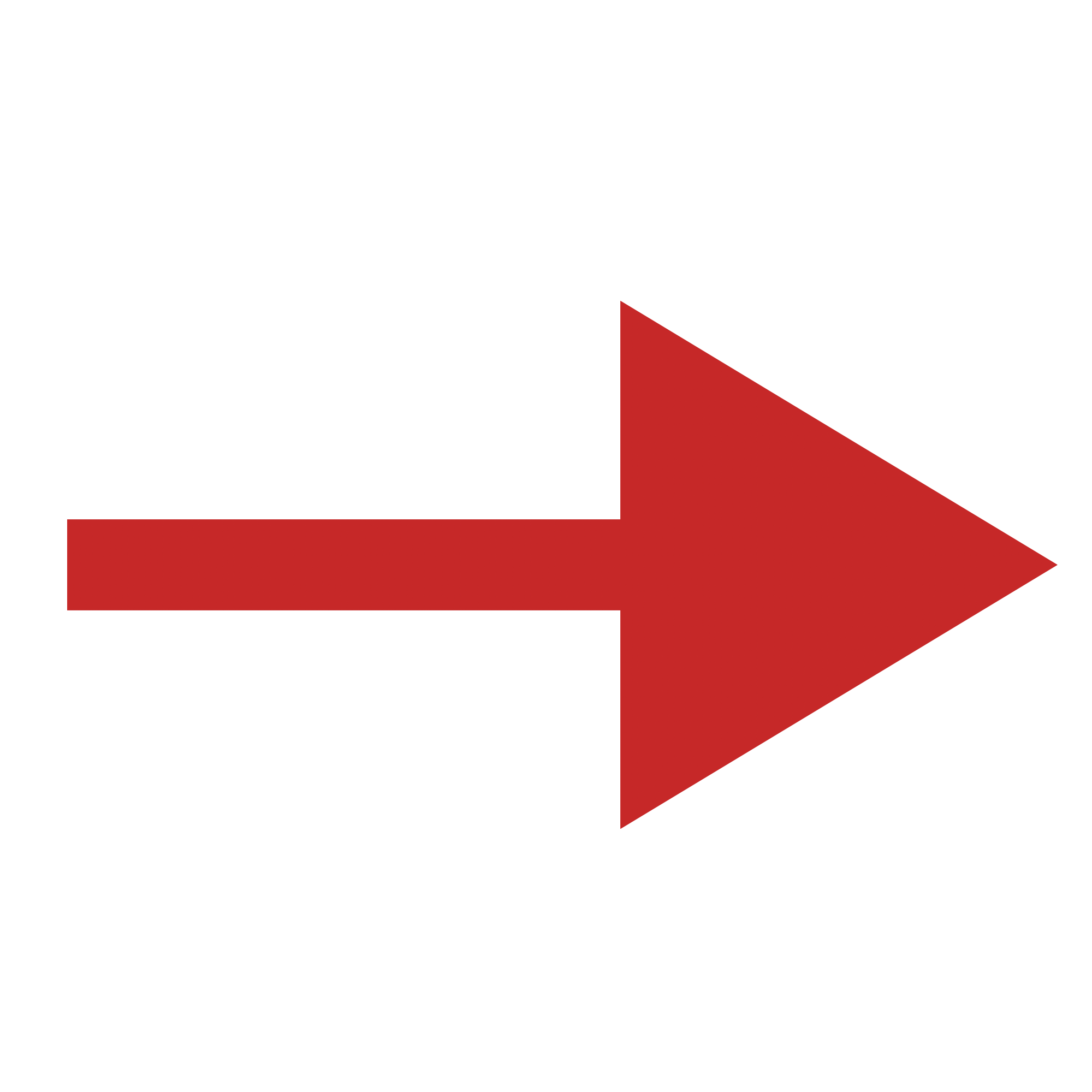 A horizontal red arrow pointing to the right.