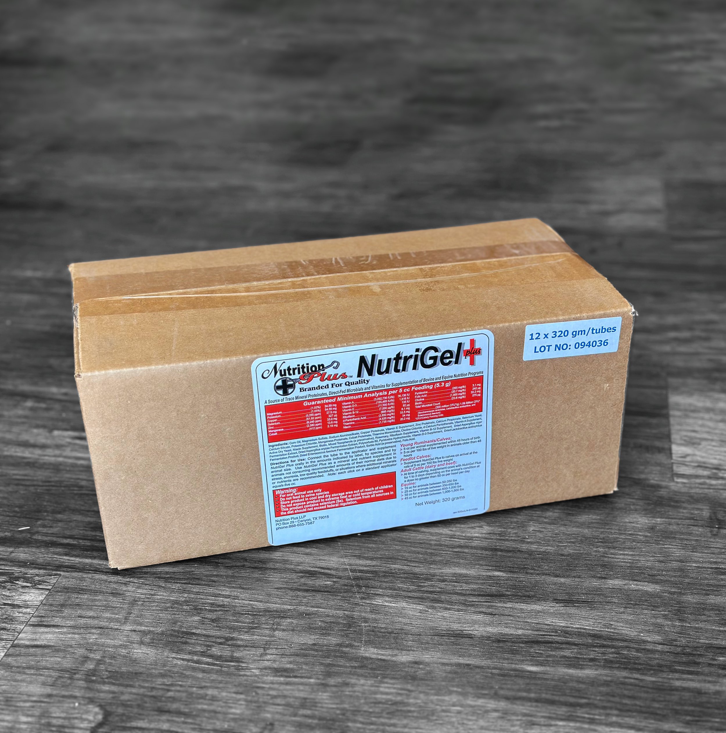 NutriGel 320gm Tube Case (12)