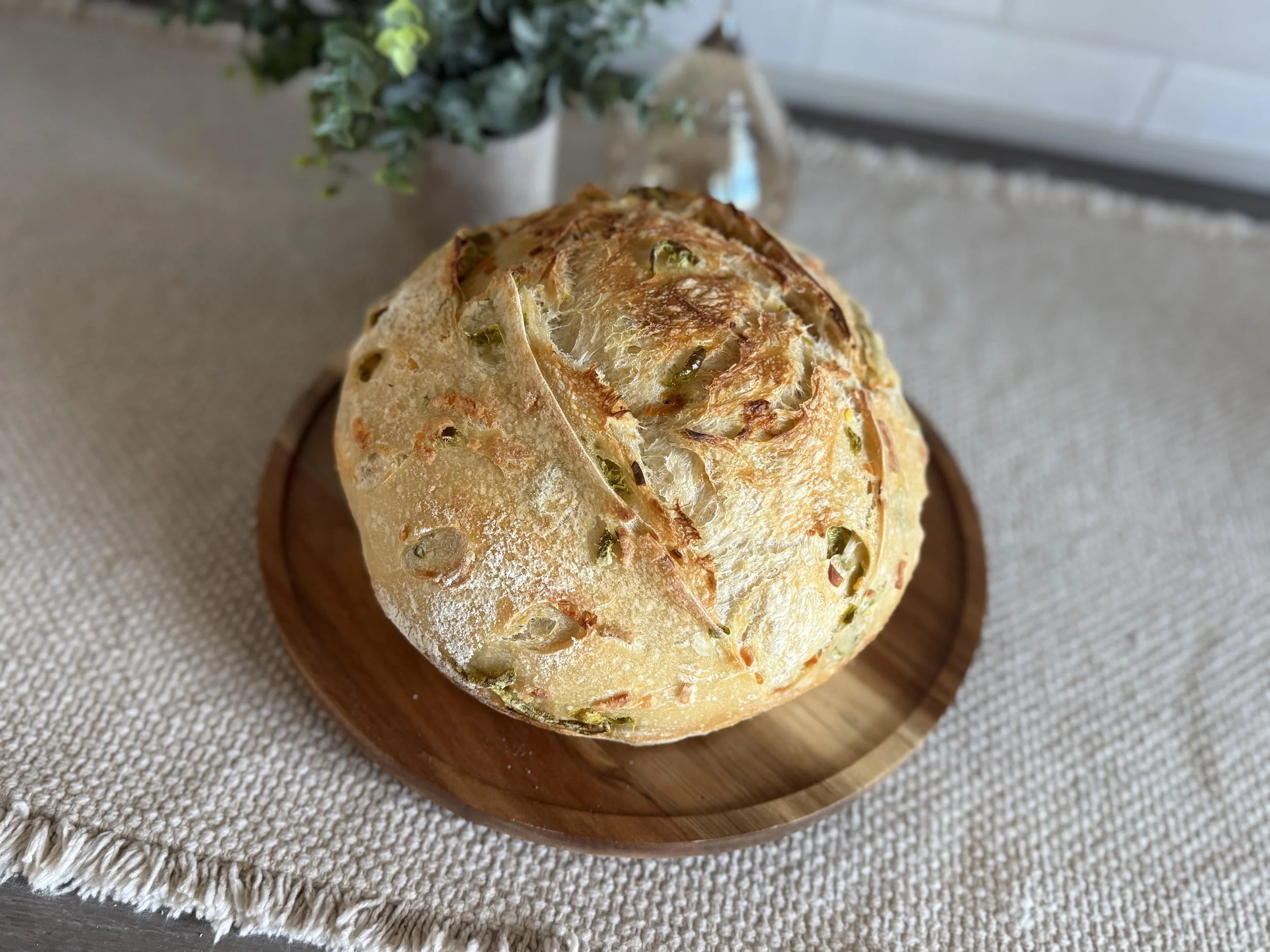 jalapeno cheddar sourdough round