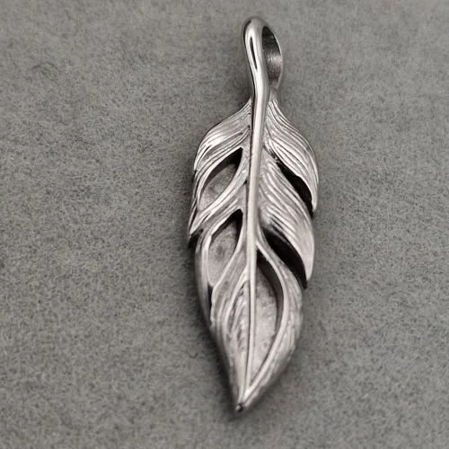 Stainless Steel  Feather