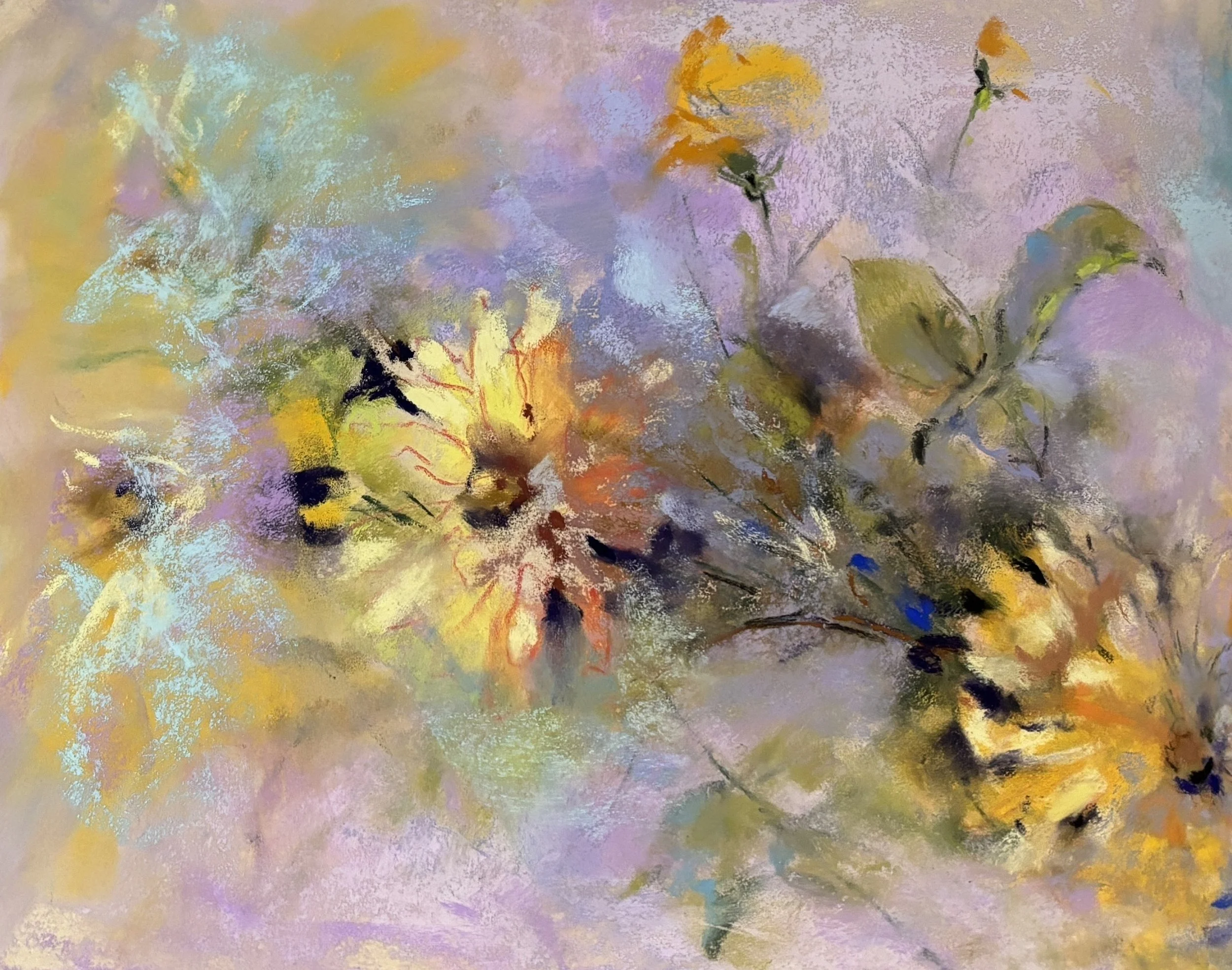 Yellow daisy painting