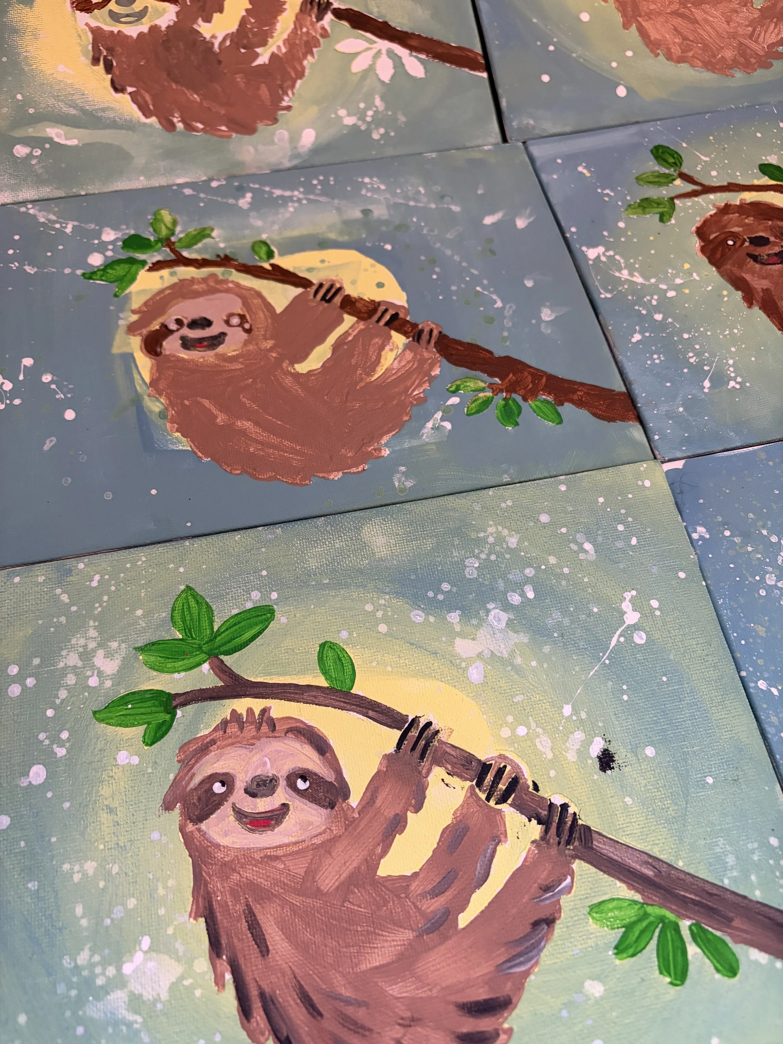 Sloths, Acrylic Paint (Winter 2026)