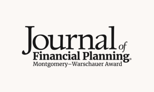 Thought-Leaders on Financial Psychology to Receive the 2018 Montgomery-Warschauer Award from the Journal of Financial Planning