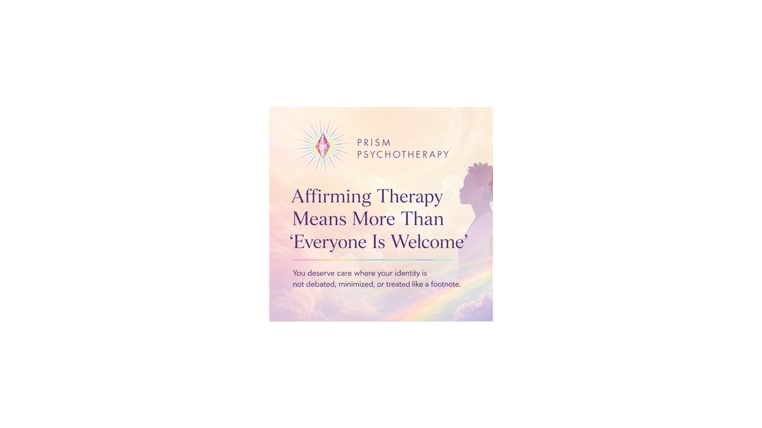 LGBTQIA+ Affirming Therapy: Moving Beyond “Everyone Is Welcome”
