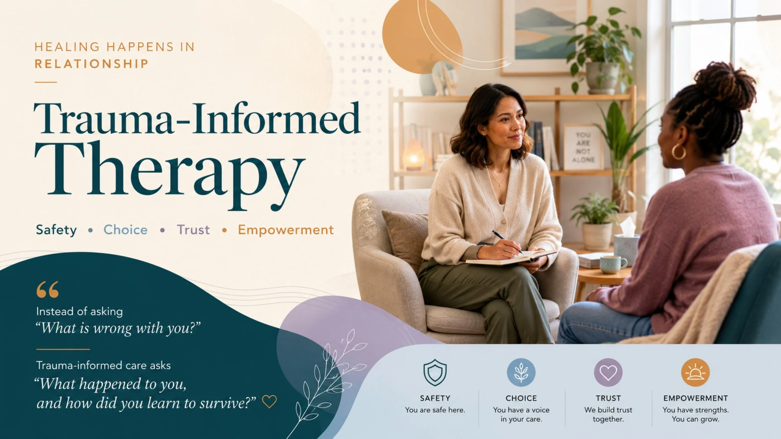 New on the Prism Psychotherapy blog ✨

This week, we&rsquo;re exploring the rise of trauma-informed therapy

 &mdash; a conversation about [brief 1-sentence description of what the post helps readers understand].

Whether you&rsquo;re navigating grie