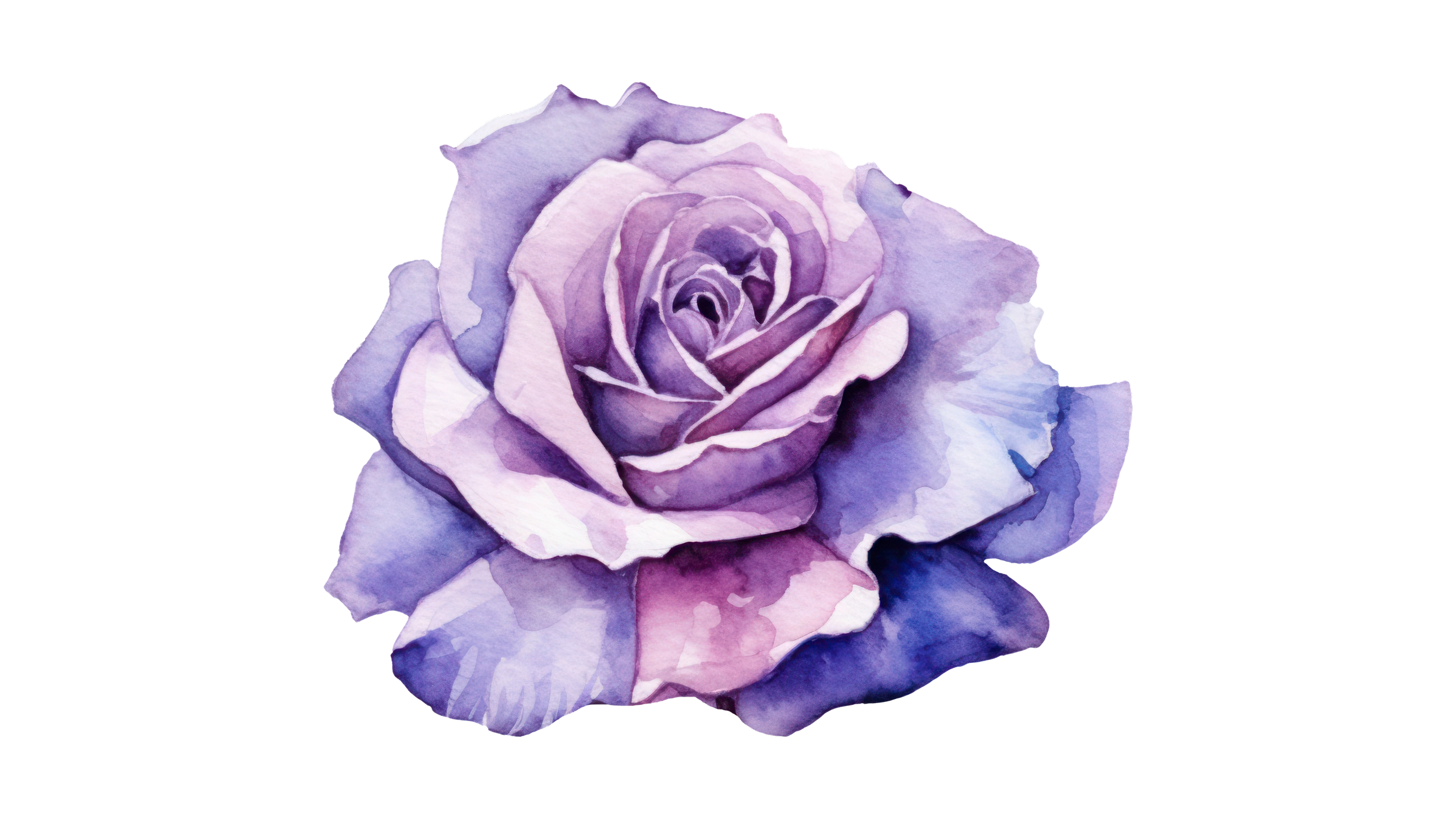 Purple Watercolor Flower