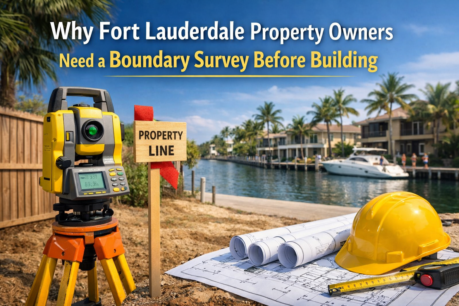Why Fort Lauderdale Property Owners Need a Boundary Survey Before Building
