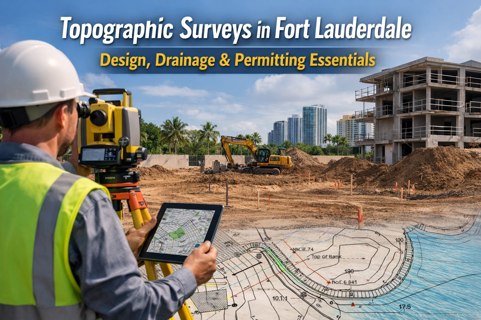 Topographic Surveys in Fort Lauderdale: Why They’re Required Before Design &amp; Permitting