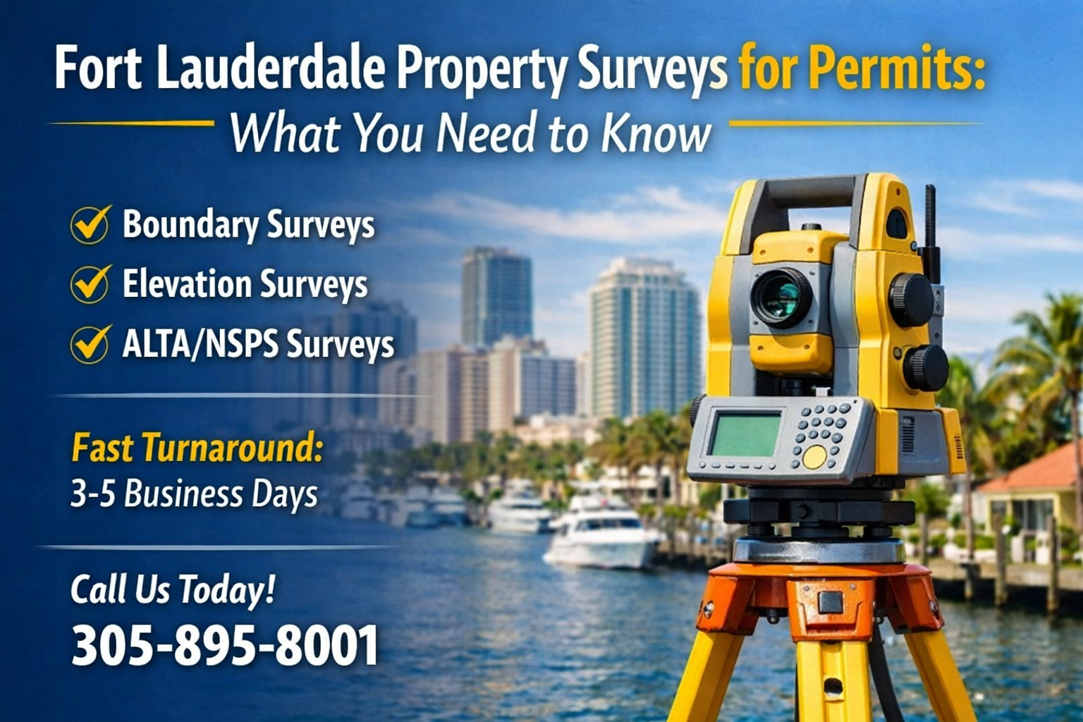 Do You Need a Survey in Fort Lauderdale for Permits?