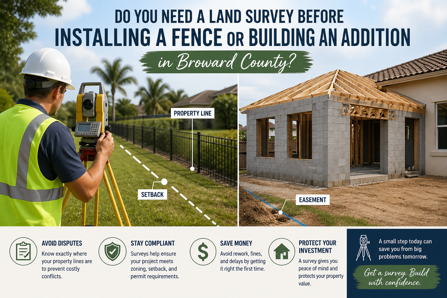 Do You Need a Land Survey Before Installing a Fence or Building an Addition in Broward County?