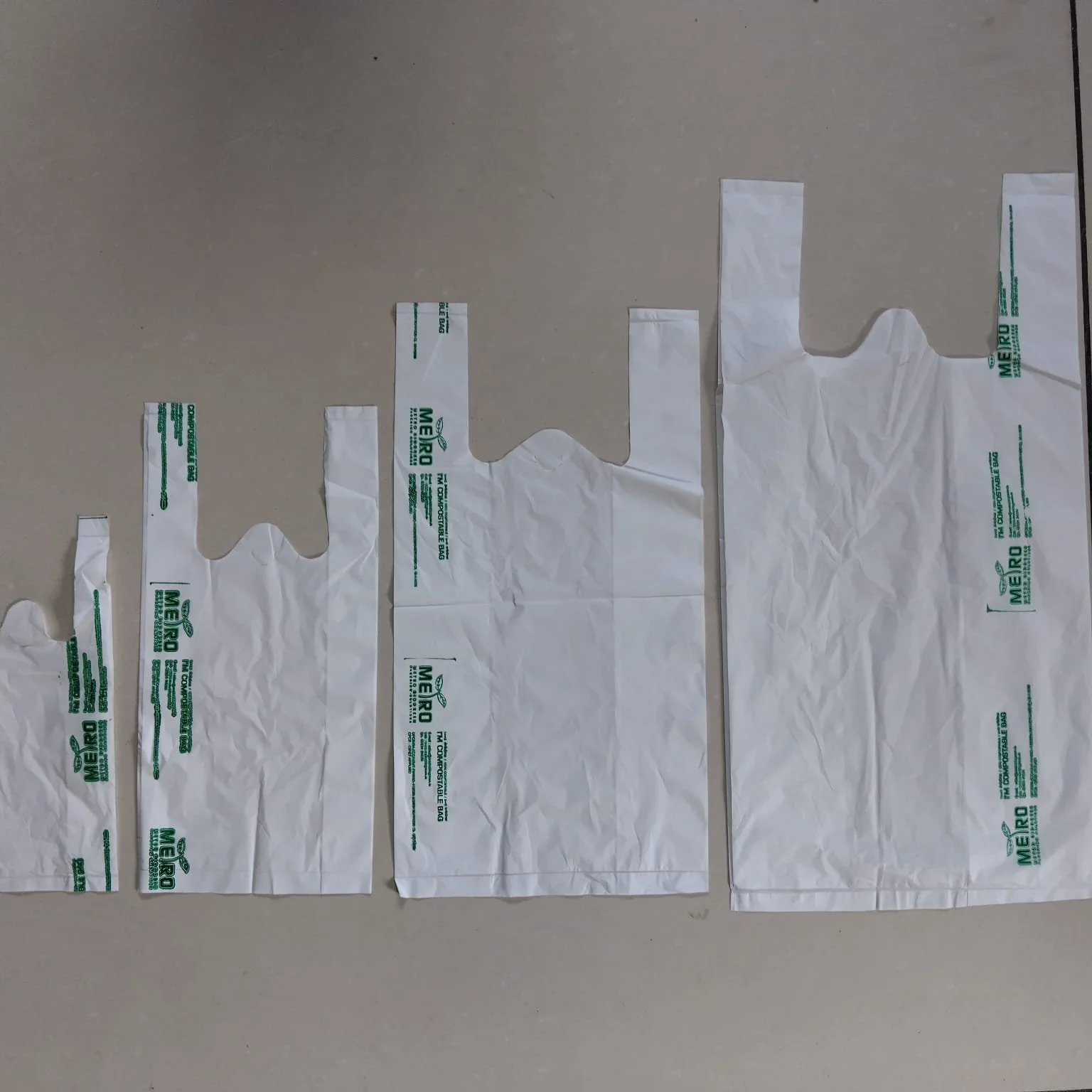 compostable bags per kg