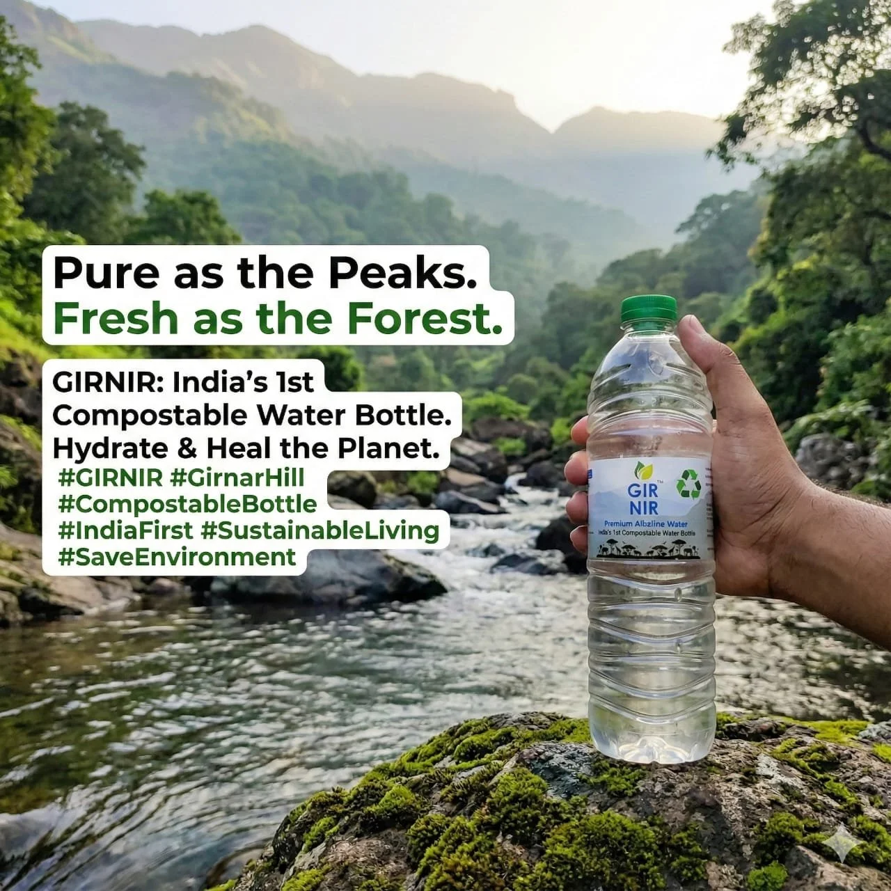 compostable water bottle