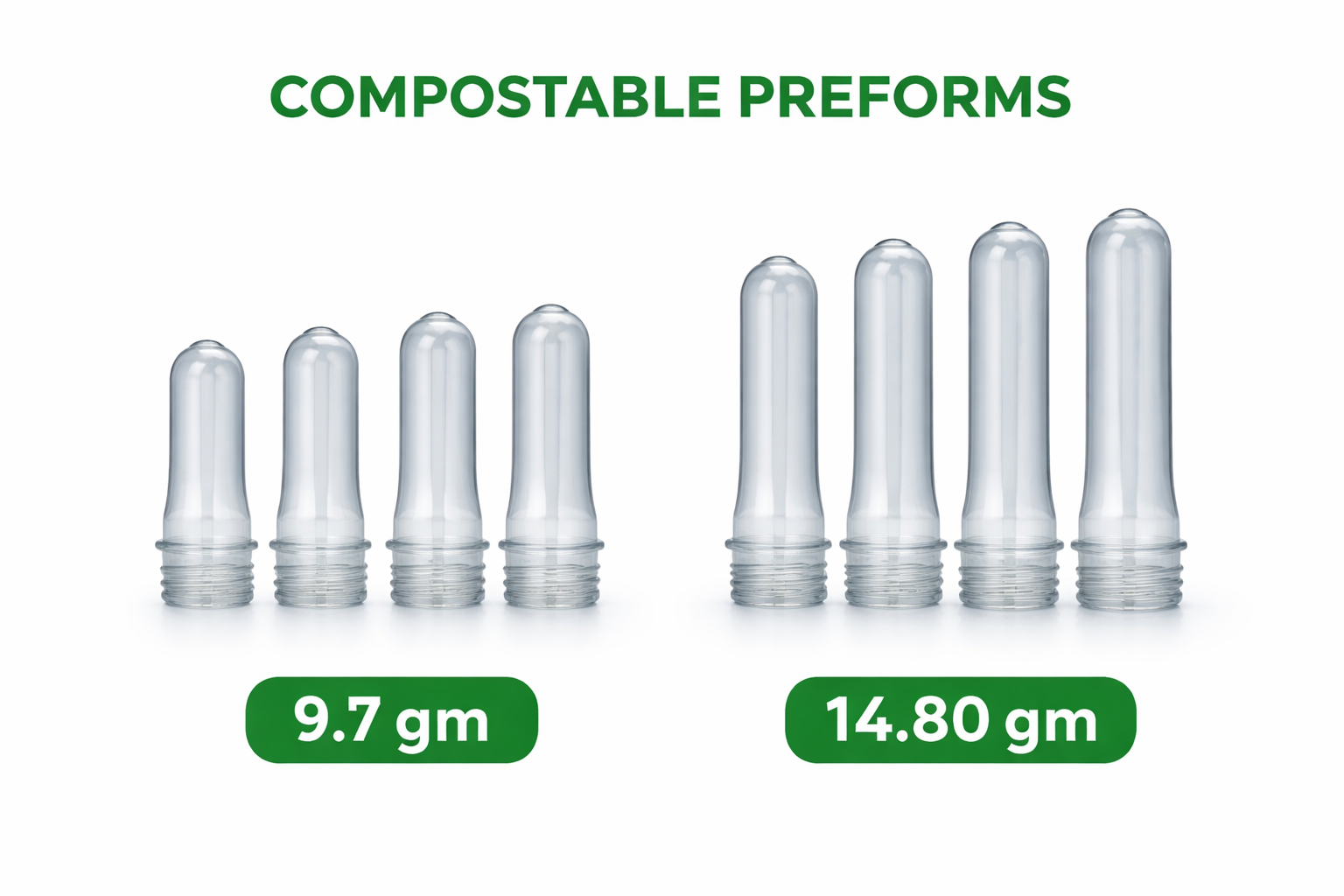 Eco-Friendly Compostable Preforms