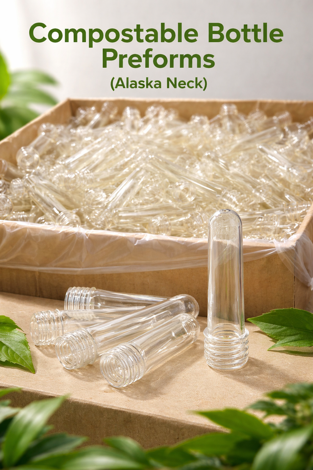 compostable preforms 23 gram 28 mm Alaska neck 3 start